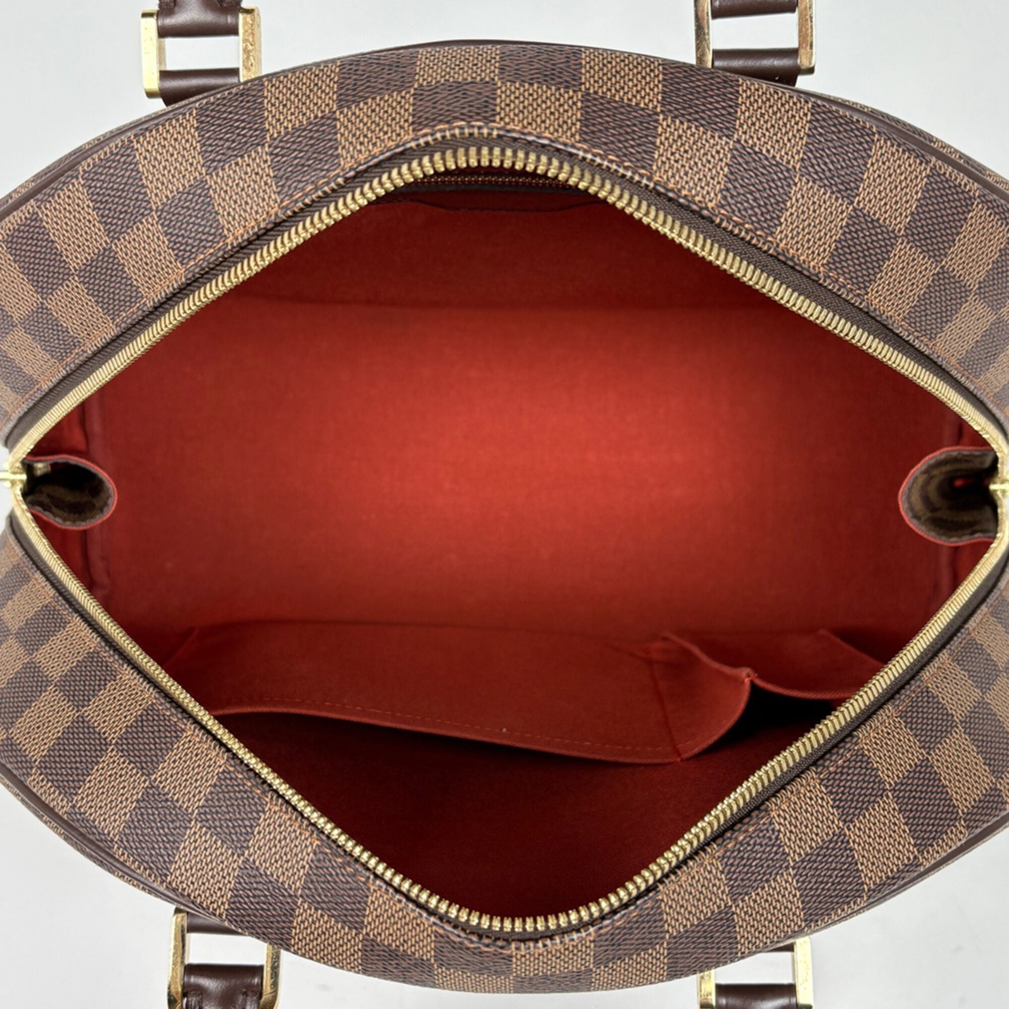 Louis Vuitton Damier Brown Damier Canvas Boston Bag (Pre-Owned)