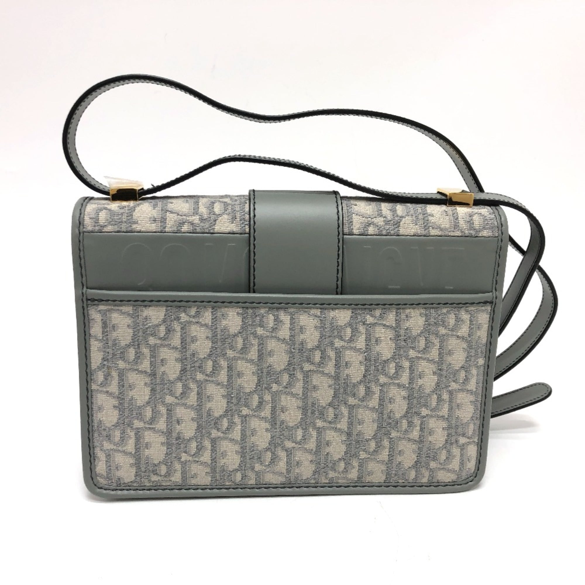 Christian Dior Gray Leather Shoulder Bag (Pre-Owned)