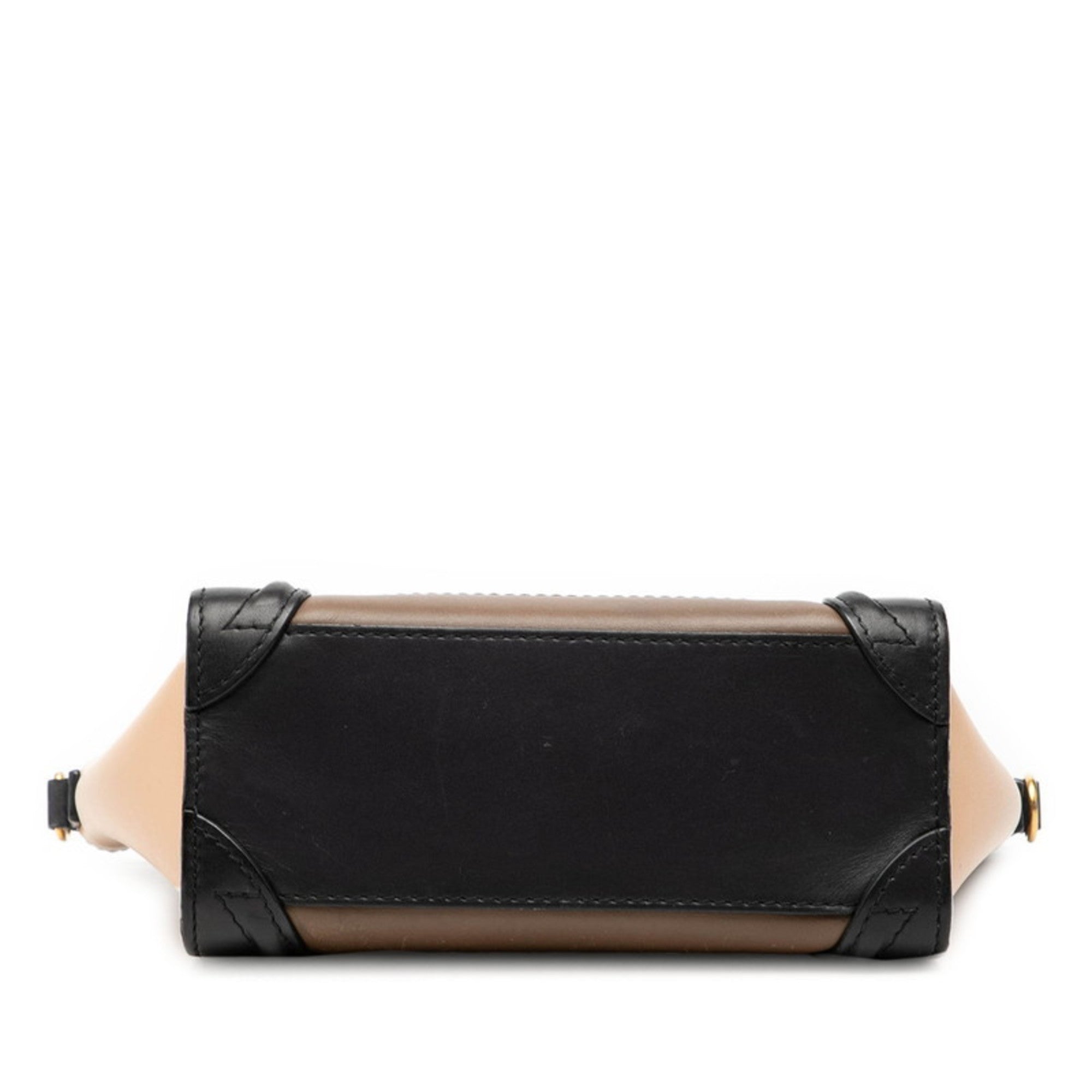 Celine Brown Multi-Color Leather Handbag Shoulder Bag (Pre-Owned)