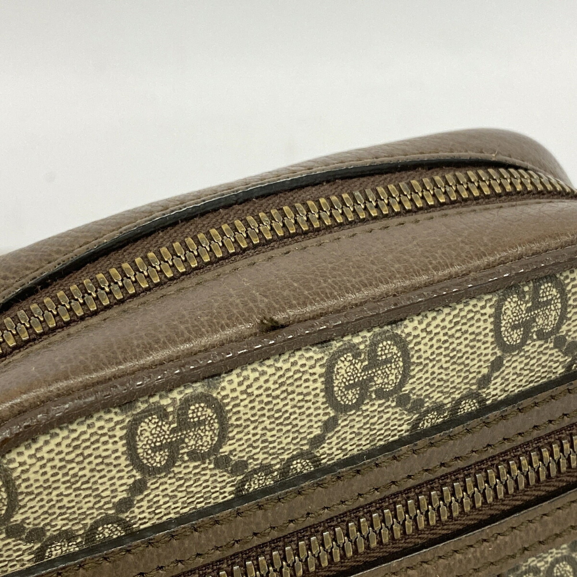 Gucci Brown Pvc Shoulder Bag (Pre-Owned)