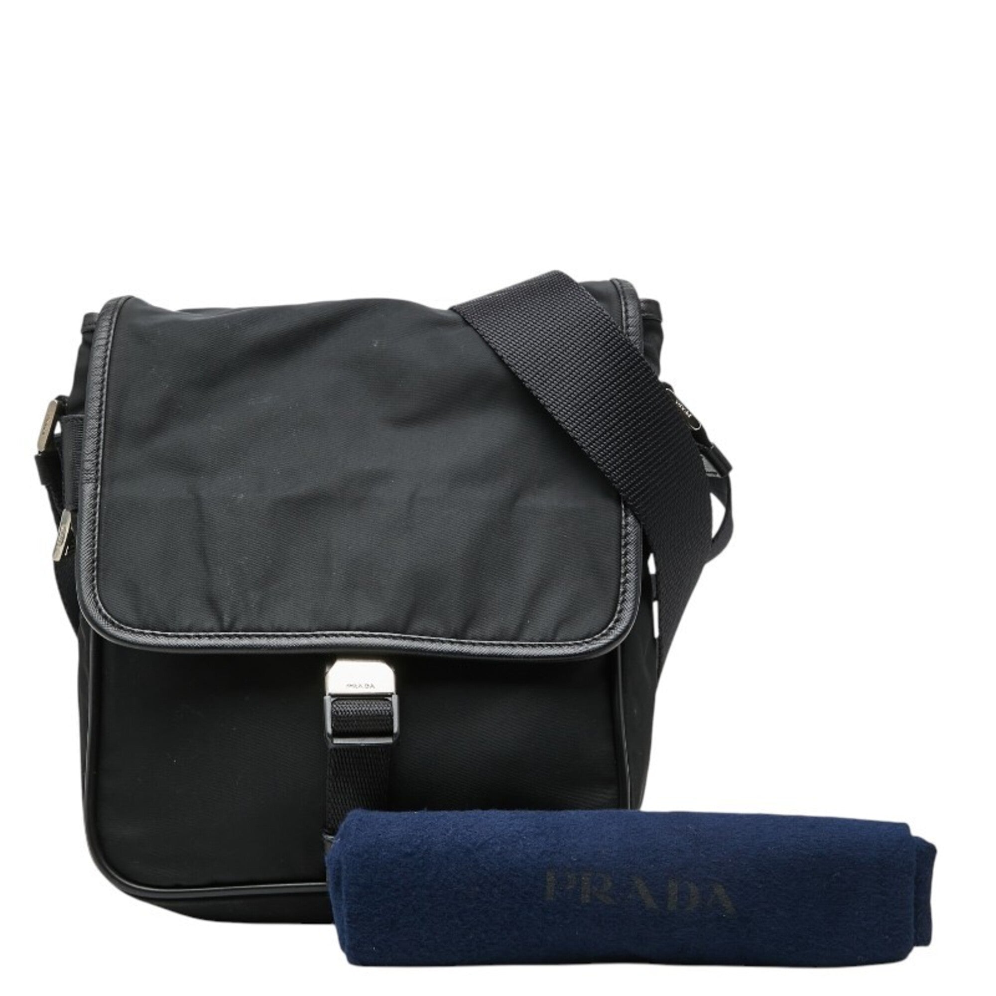 Prada Black Nylon Shoulder Bag (Pre-Owned)
