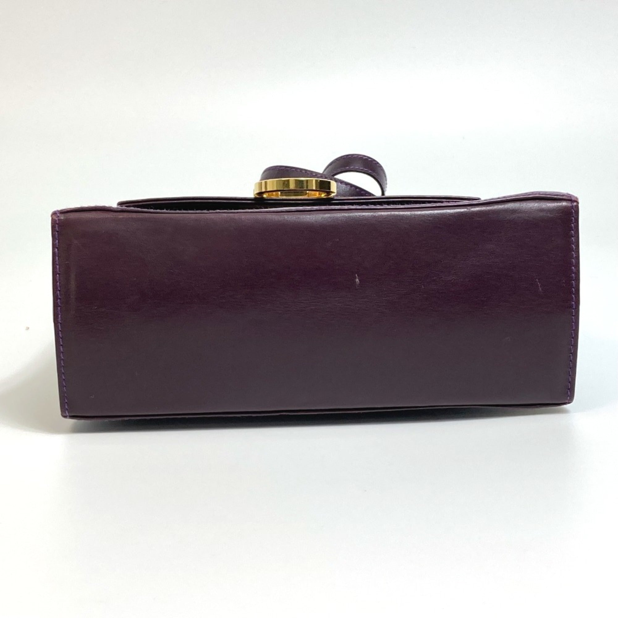 Salvatore Ferragamo Purple Leather Handbag (Pre-Owned)