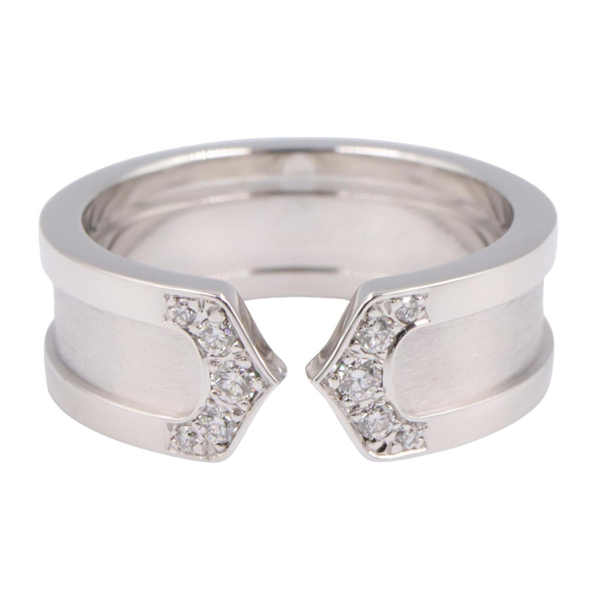 Cartier Silver Clear White Gold (18K) Band Ring (Pre-Owned)