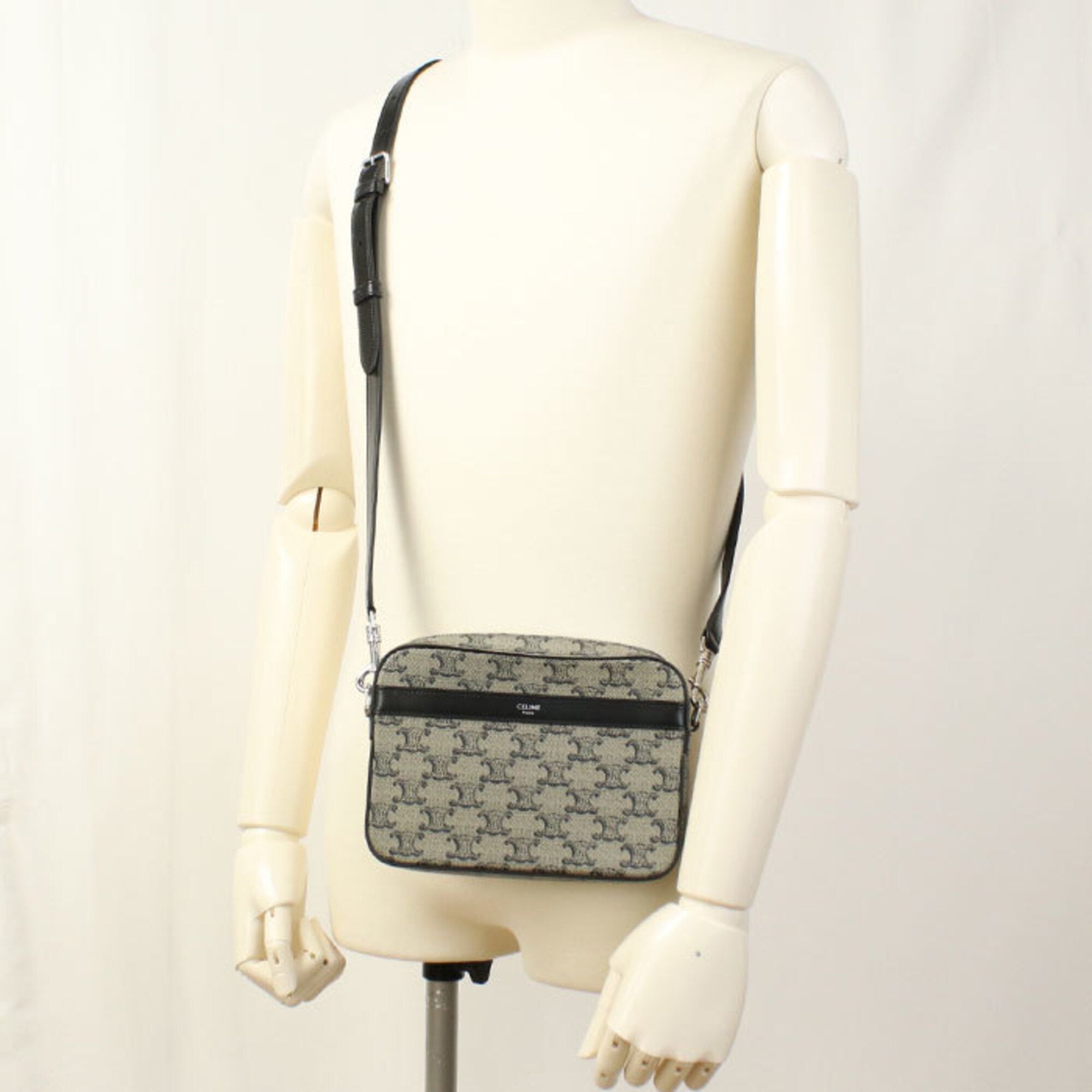 Celine Gray Pvc Shoulder Bag (Pre-Owned)