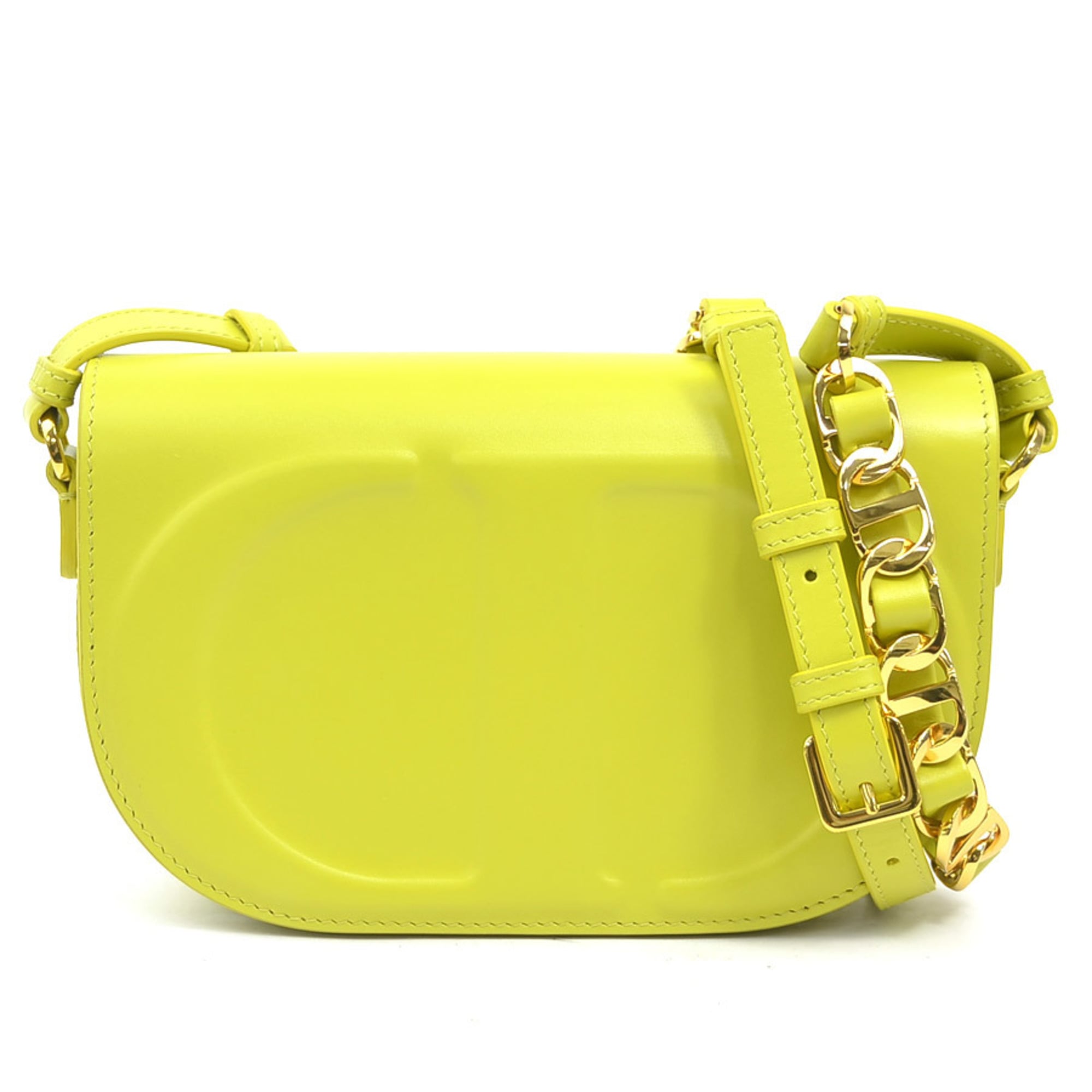 Christian Dior Yellow Leather Shoulder Bag (Pre-Owned)