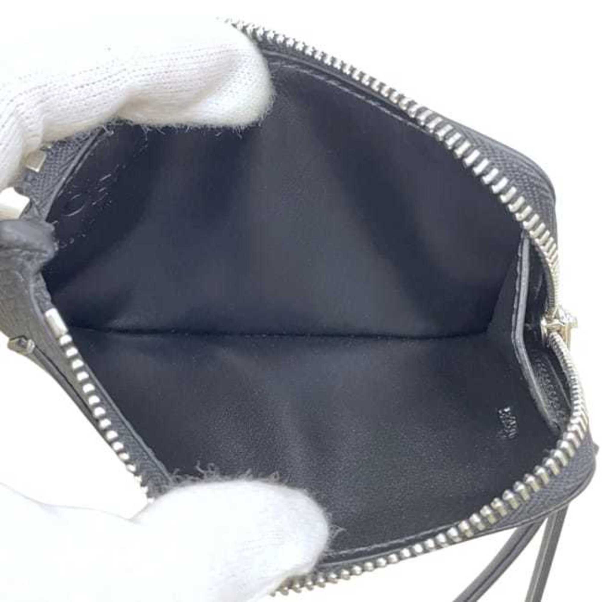 Loewe Black Leather Coin Purse/Coin Case (Pre-Owned)