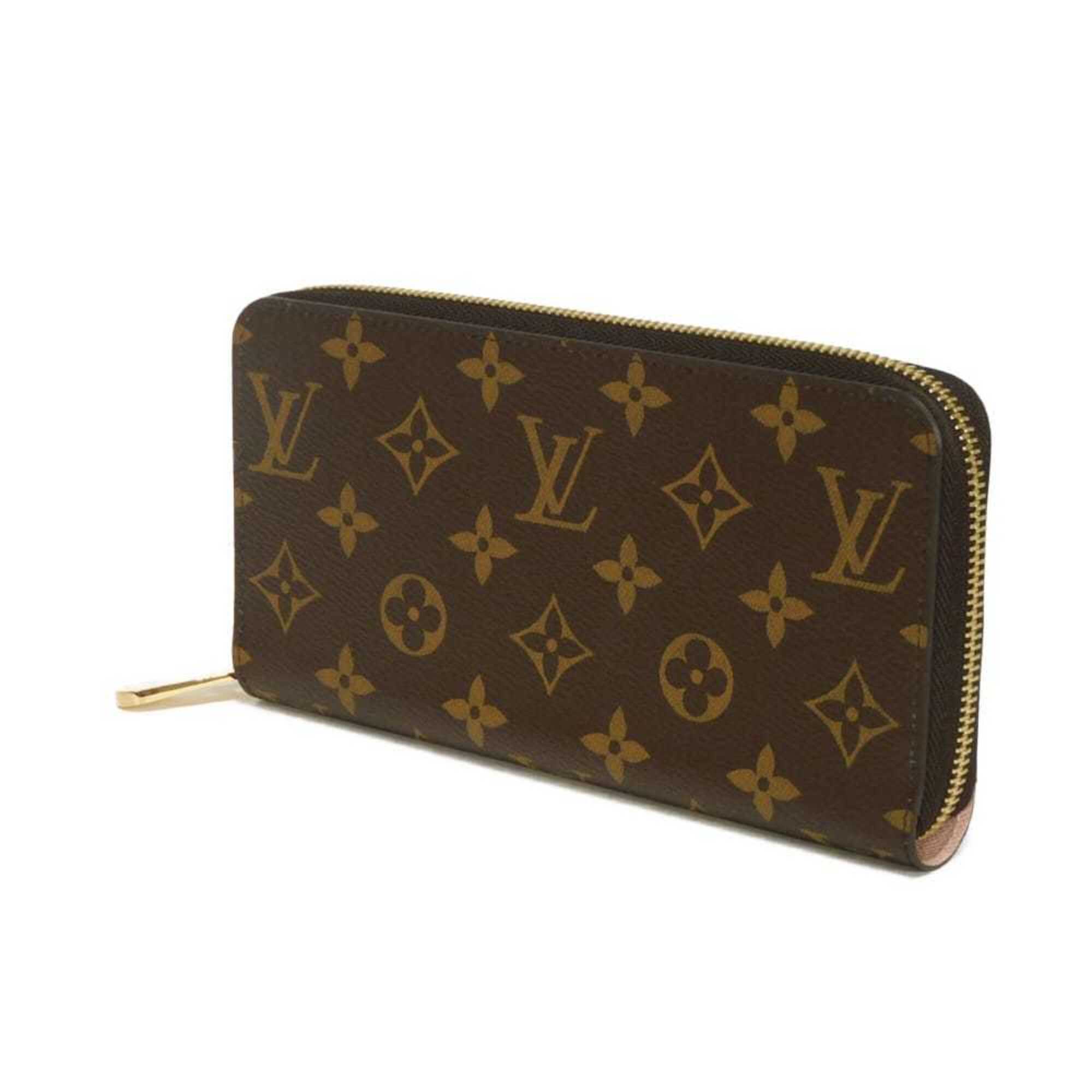 Louis Vuitton Brown Monogram Pink Rose Ballerine Monogram Long Wallet (Bi-Fold) (Pre-Owned)