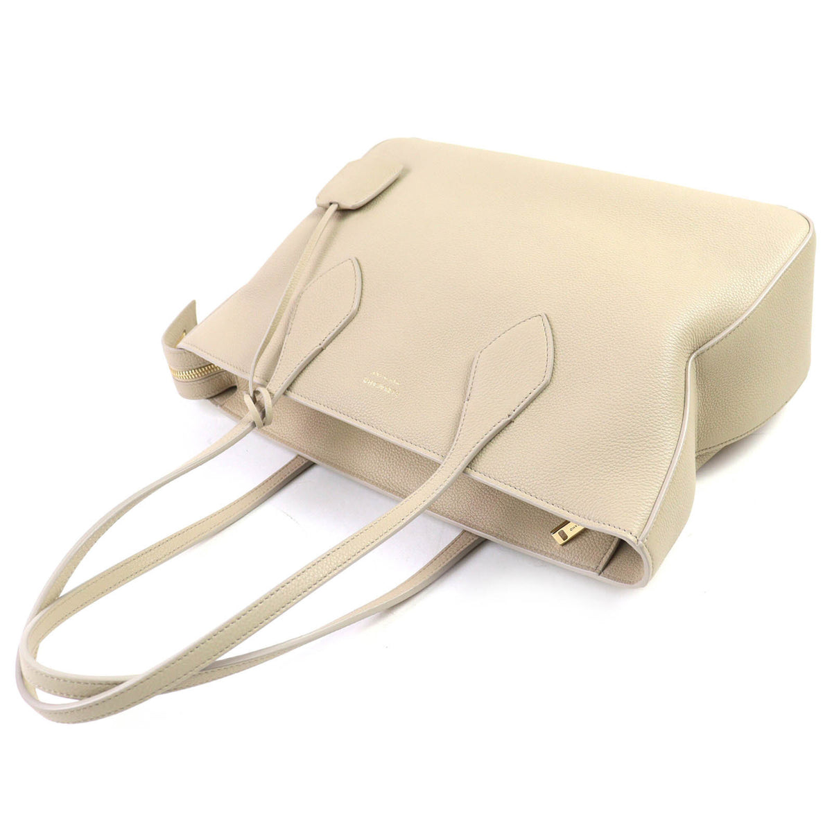 Salvatore Ferragamo Light Beige Leather Tote Bag (Pre-Owned)