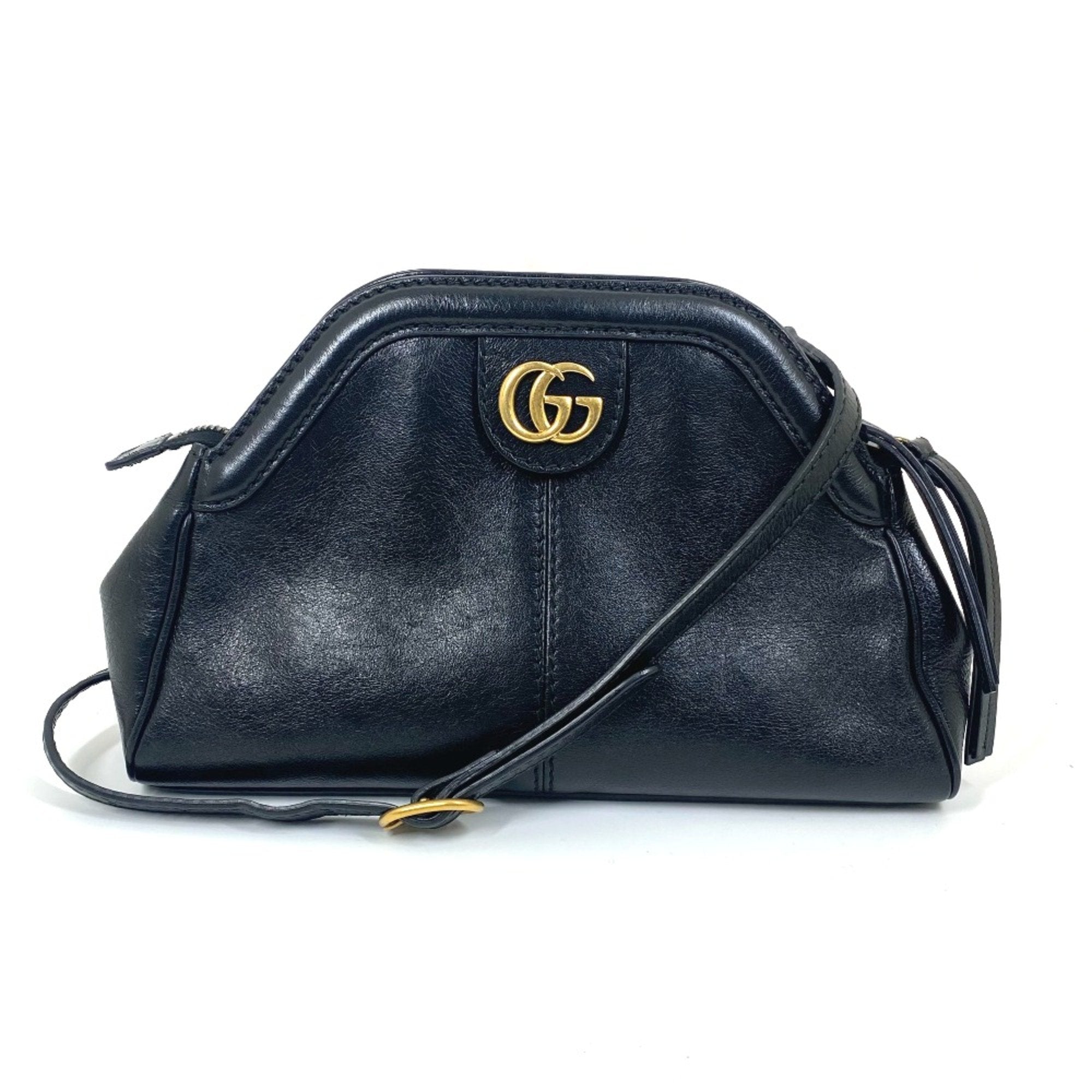 Gucci Black Leather Shoulder Bag (Pre-Owned)