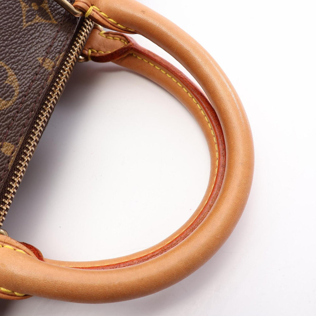 Louis Vuitton Monogram Brown Coated Canvas Leather Handbag (Pre-Owned)