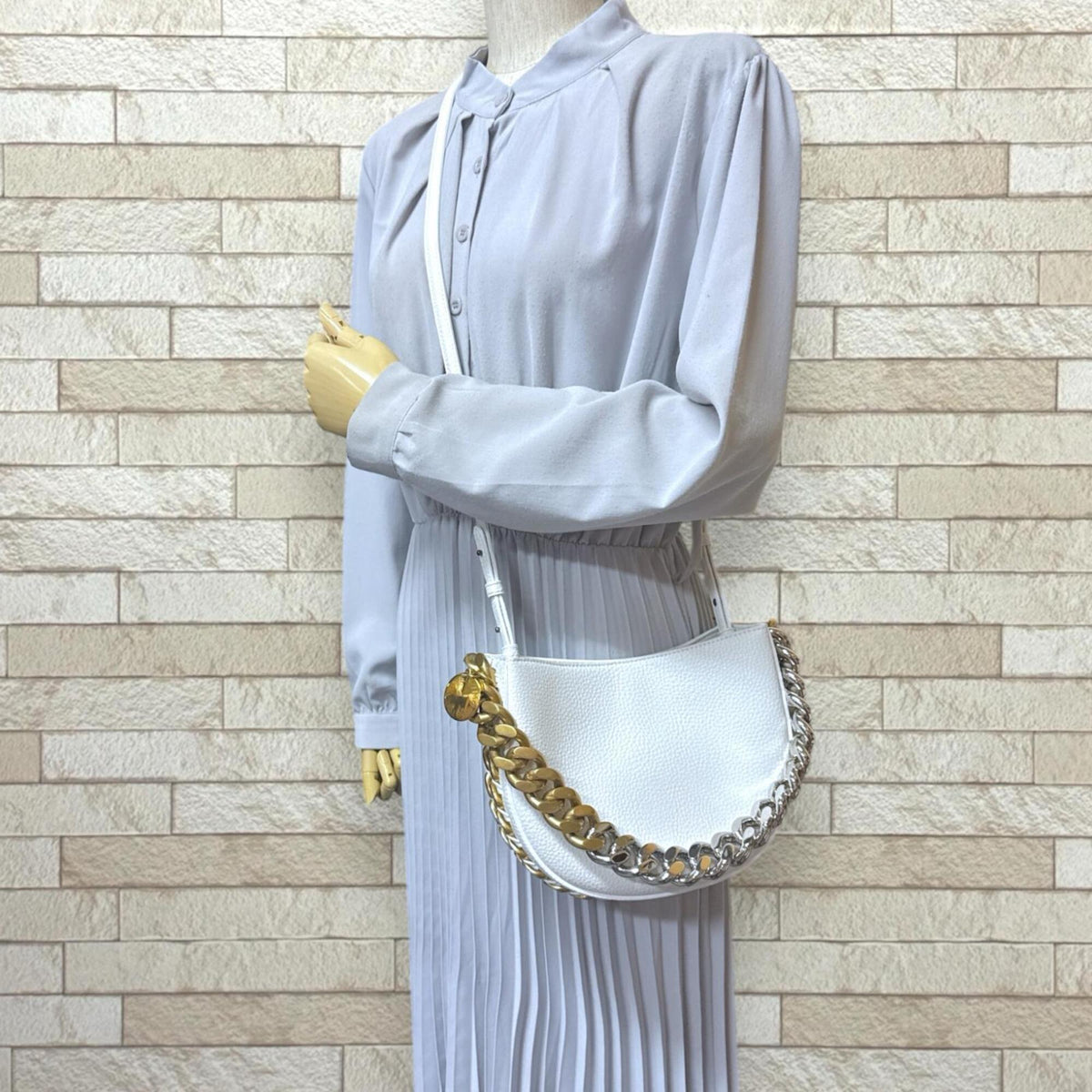 Stella Mccartney White Elastane Polyamide Shoulder Bag (Pre-Owned)