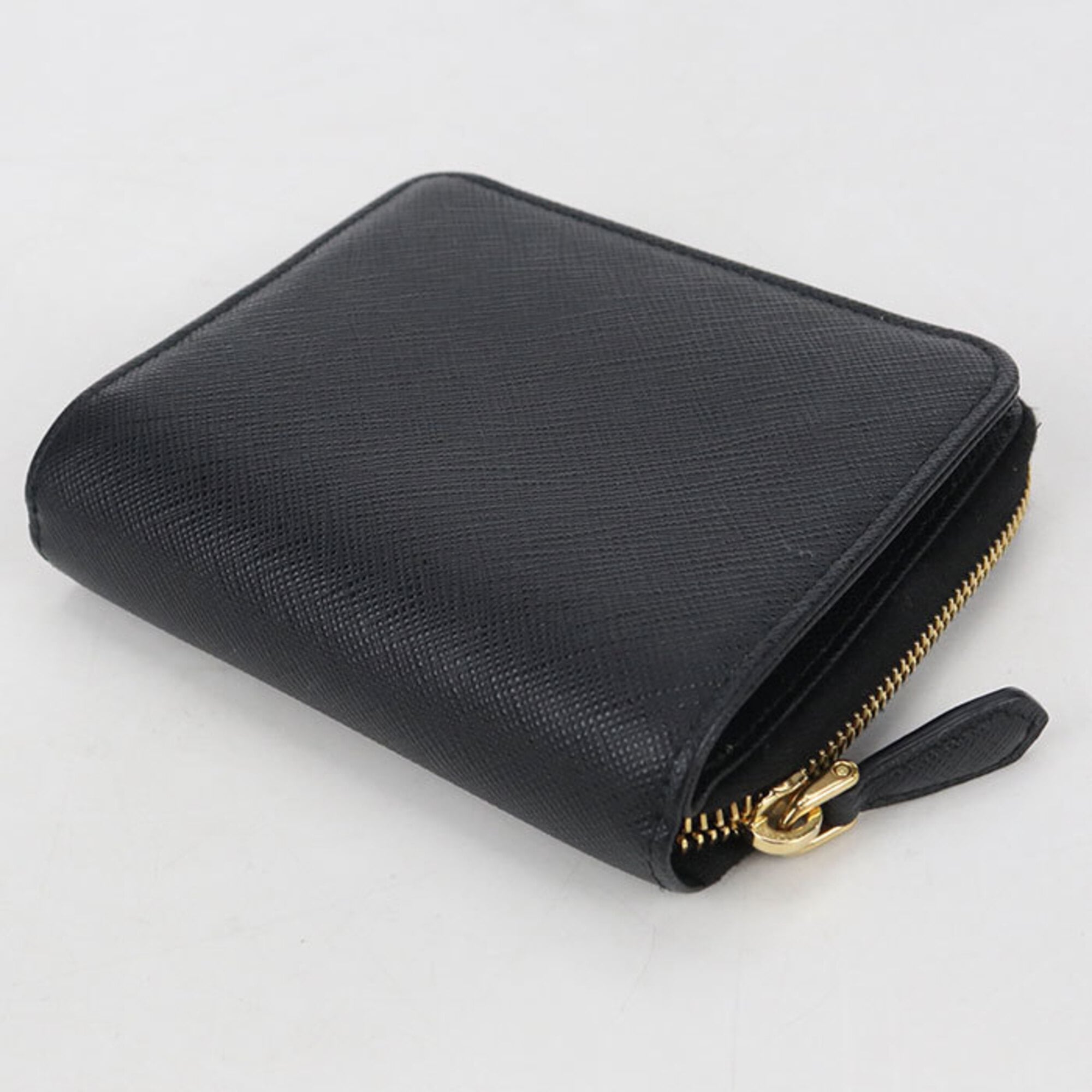 Prada Black Leather Wallet (Bi-Fold) (Pre-Owned)