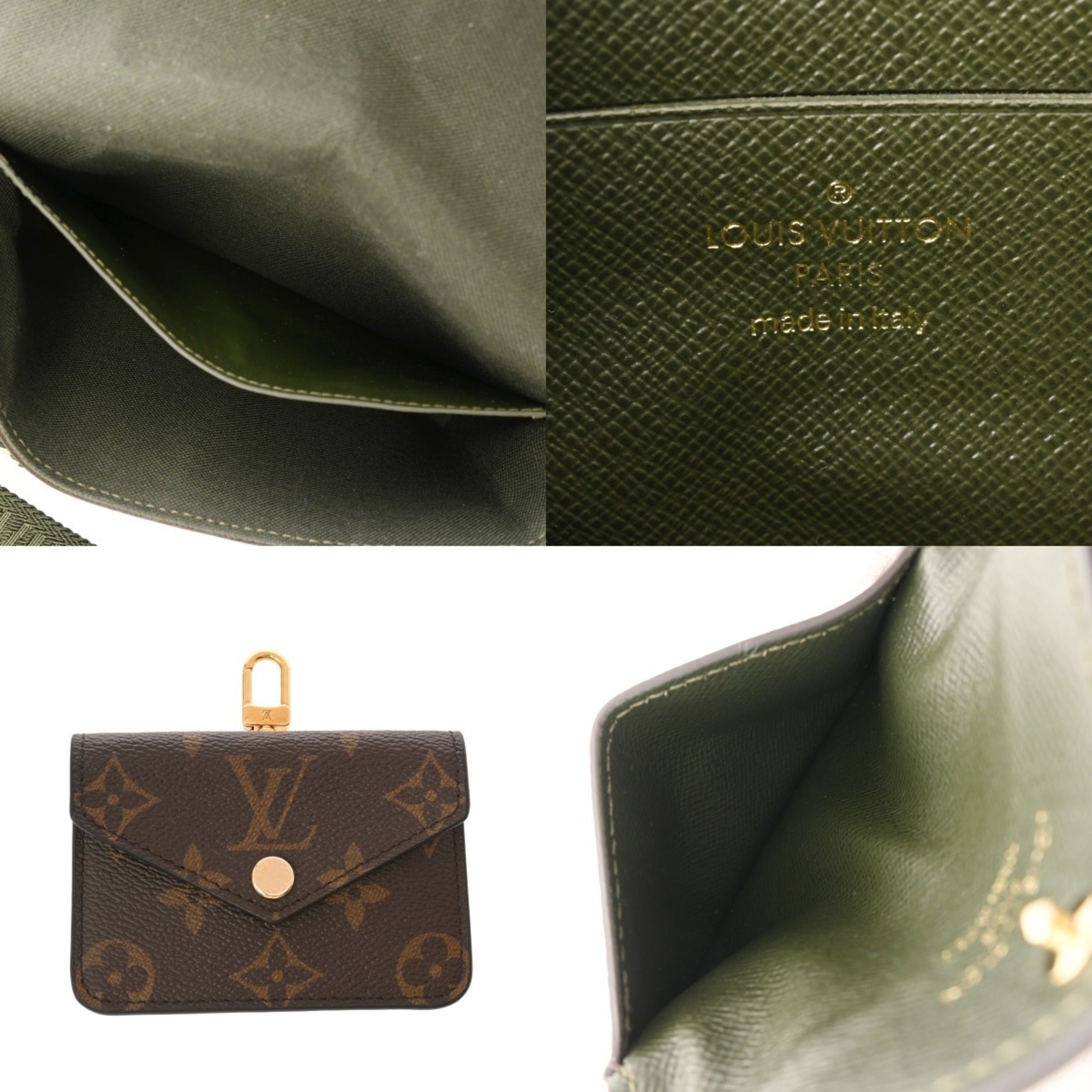 Louis Vuitton Brown Khaki Monogram Pouch Shoulder Bag (Pre-Owned)