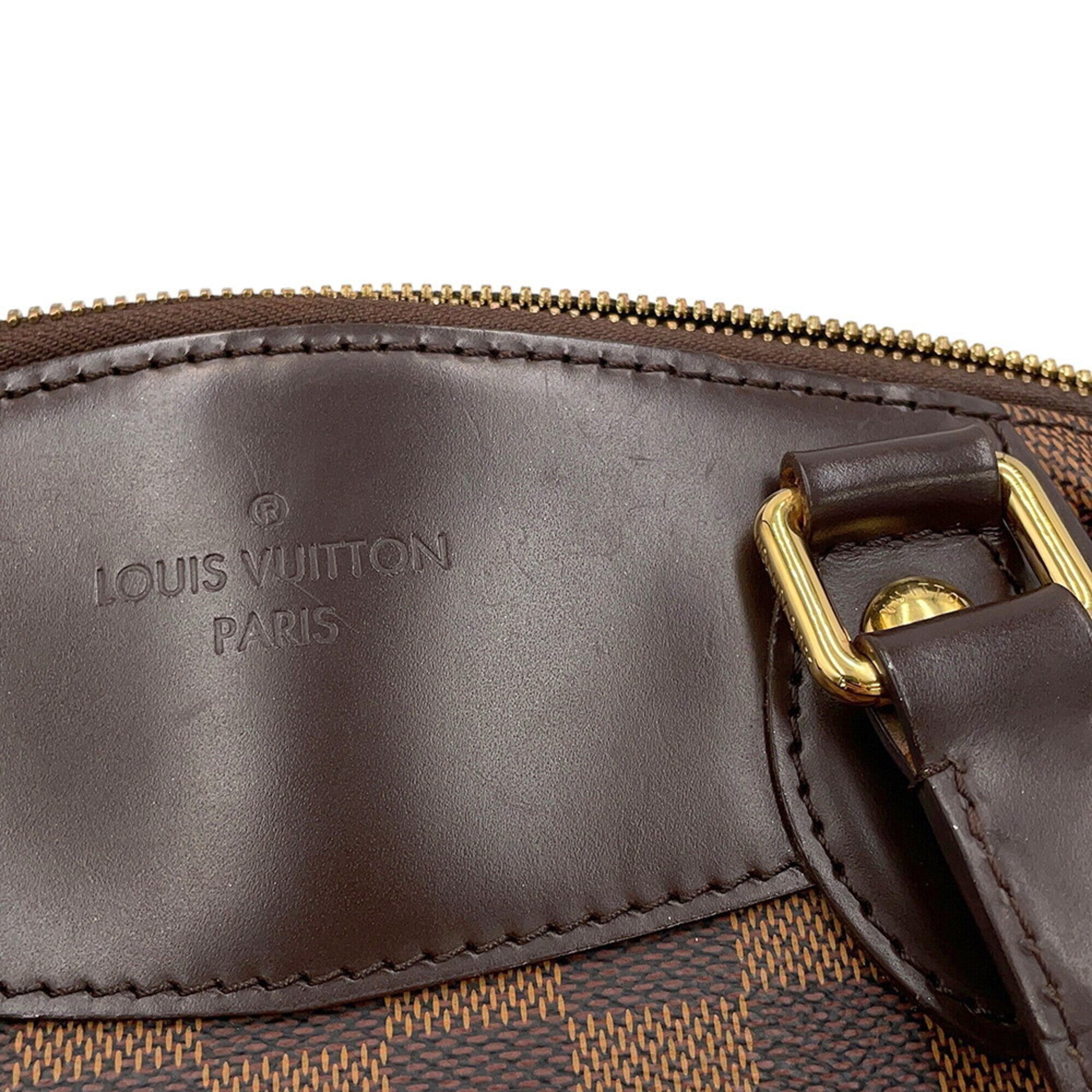 Louis Vuitton Damier Damier Canvas Ebene Red Color Handbag (Pre-Owned)
