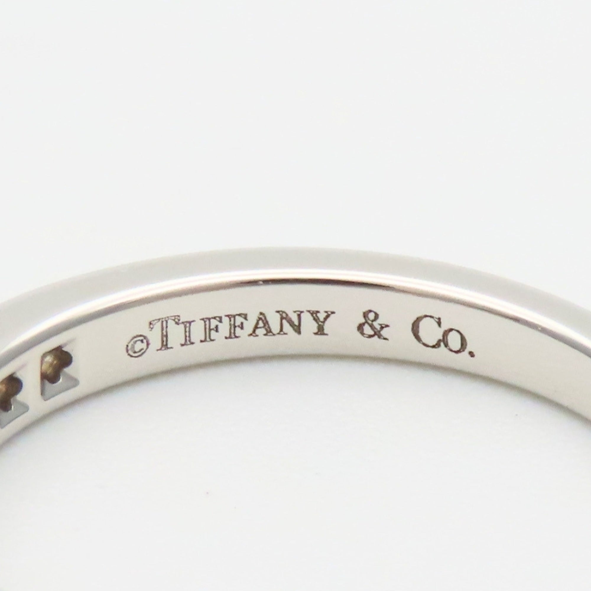 Tiffany Platinum Platinum 950 Band Ring (Pre-Owned)