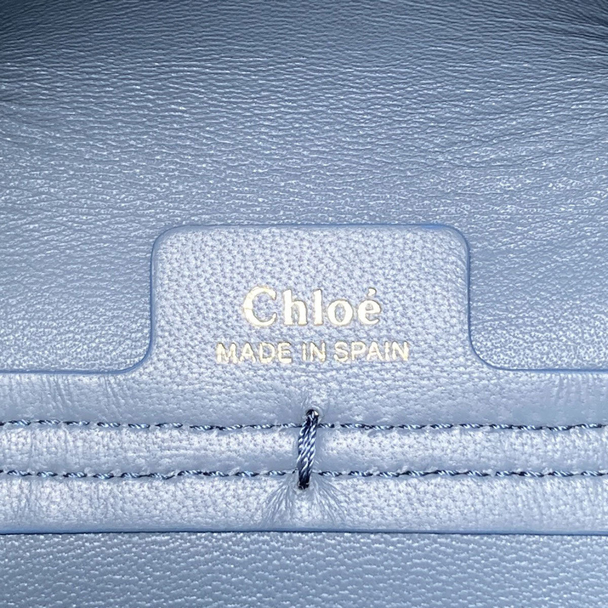 Chloé Light Blue Leather Shoulder Bag (Pre-Owned)