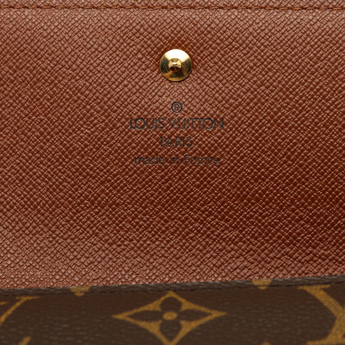 Louis Vuitton Brown Pvc Leather Long Wallet (Bi-Fold) (Pre-Owned)