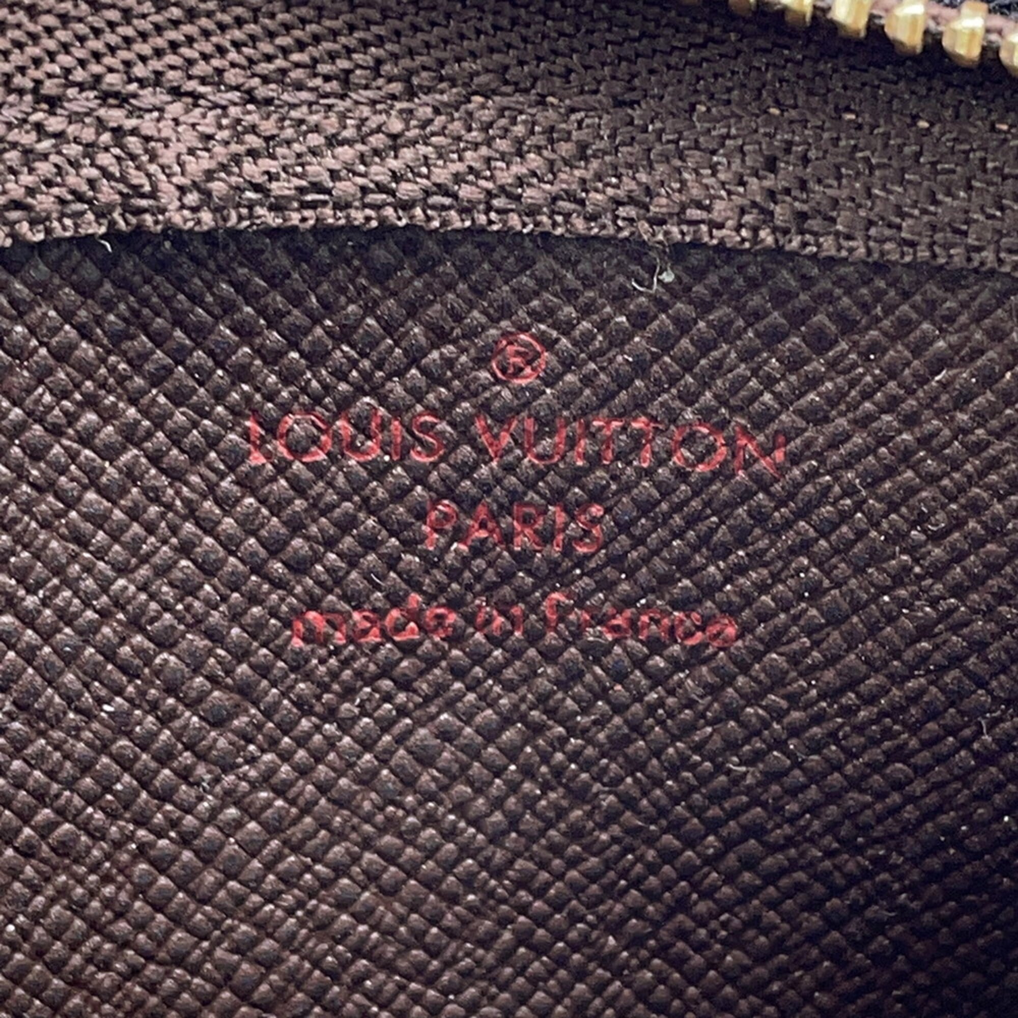 Louis Vuitton Brown Damier Canvas Ebene Exotic Leather Coin Purse/Coin Case (Pre-Owned)