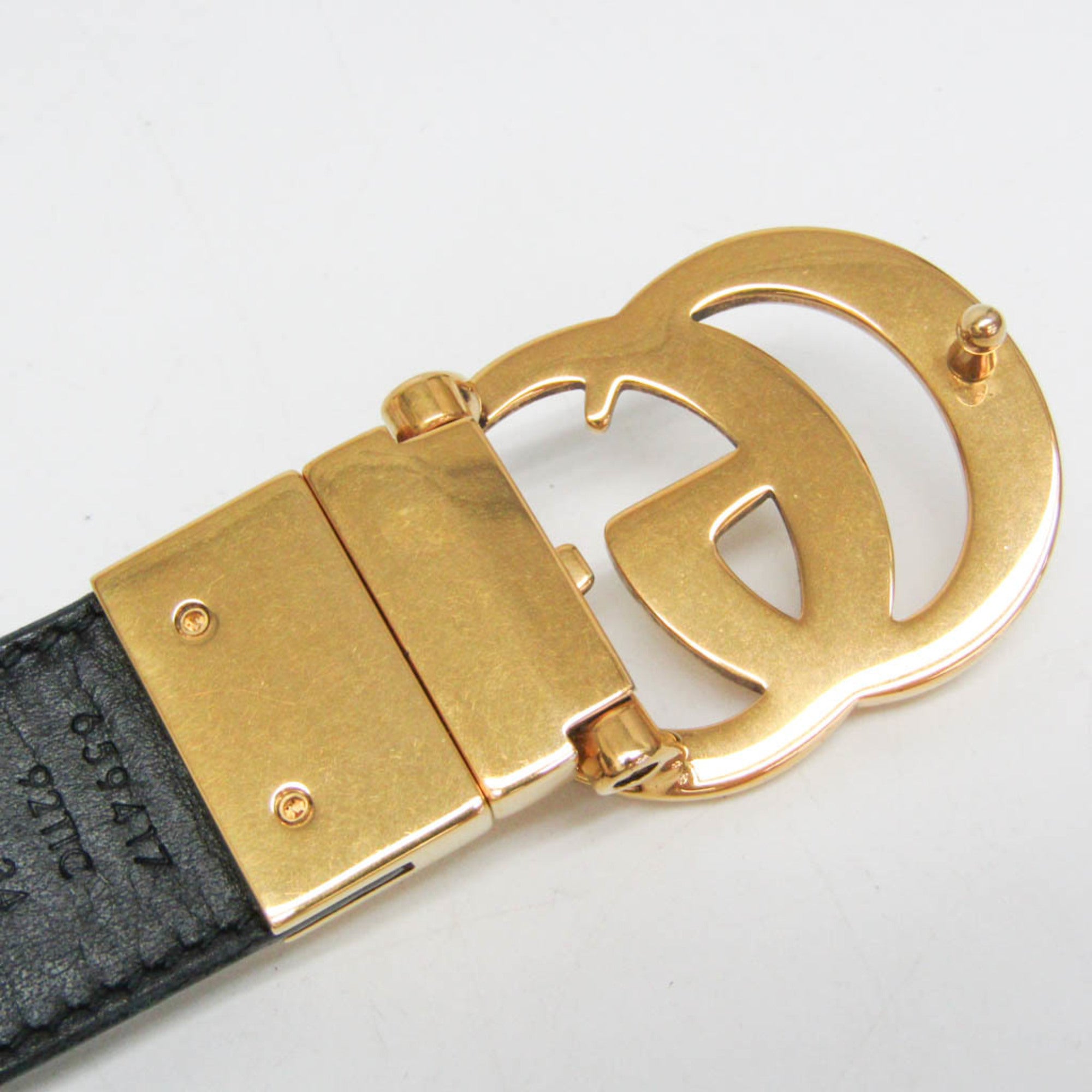 Gucci Beige Black Standard Belt (Pre-Owned)