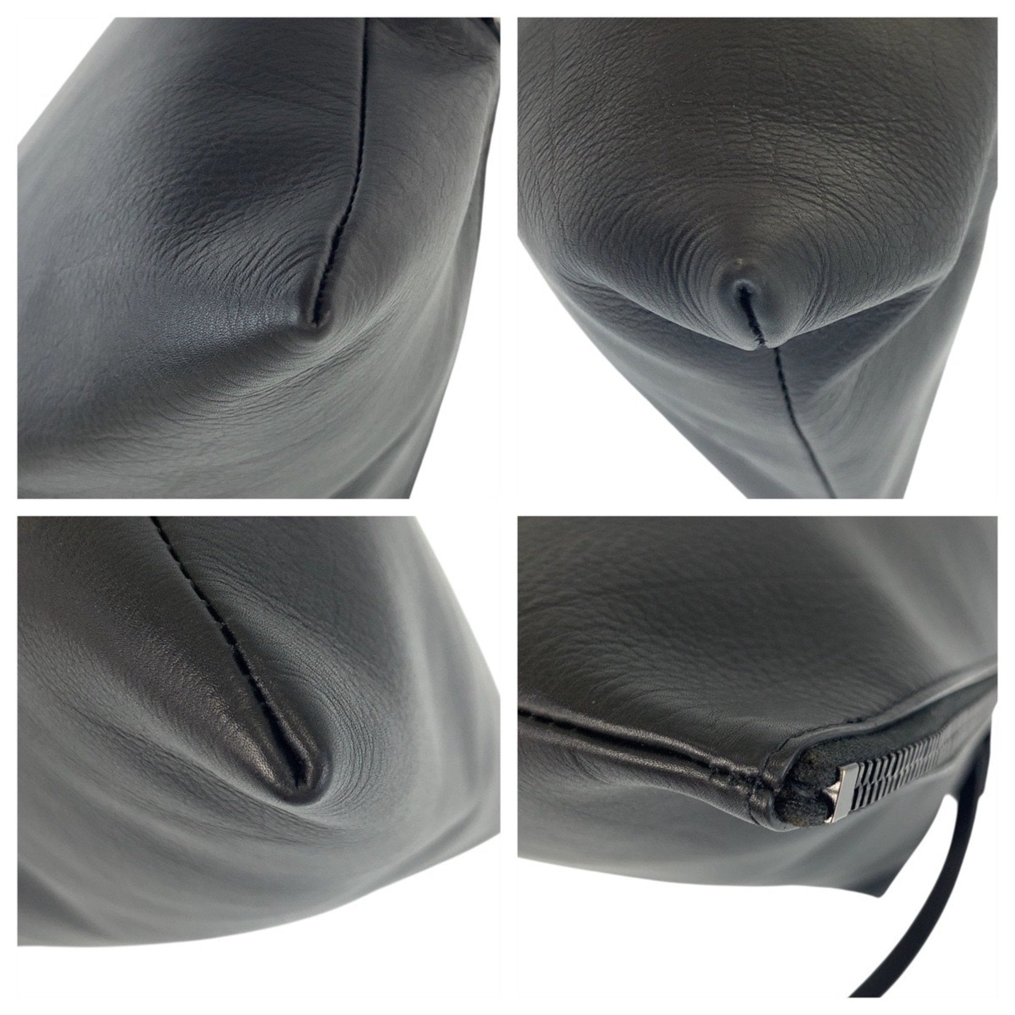 Bottega Veneta Black Leather Clutch Bag (Pre-Owned)