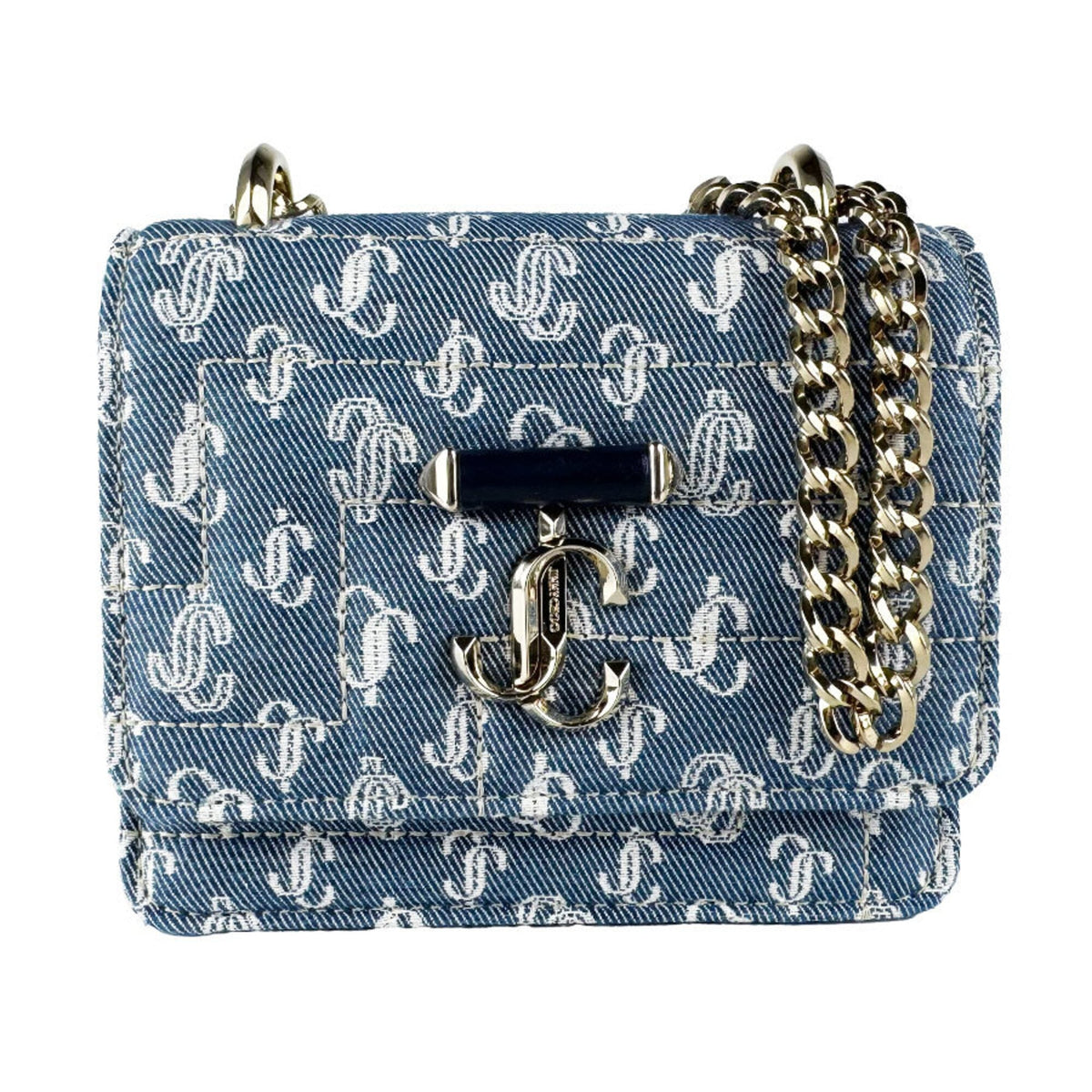 Jimmy Choo Blue Denim Shoulder Bag (Pre-Owned)