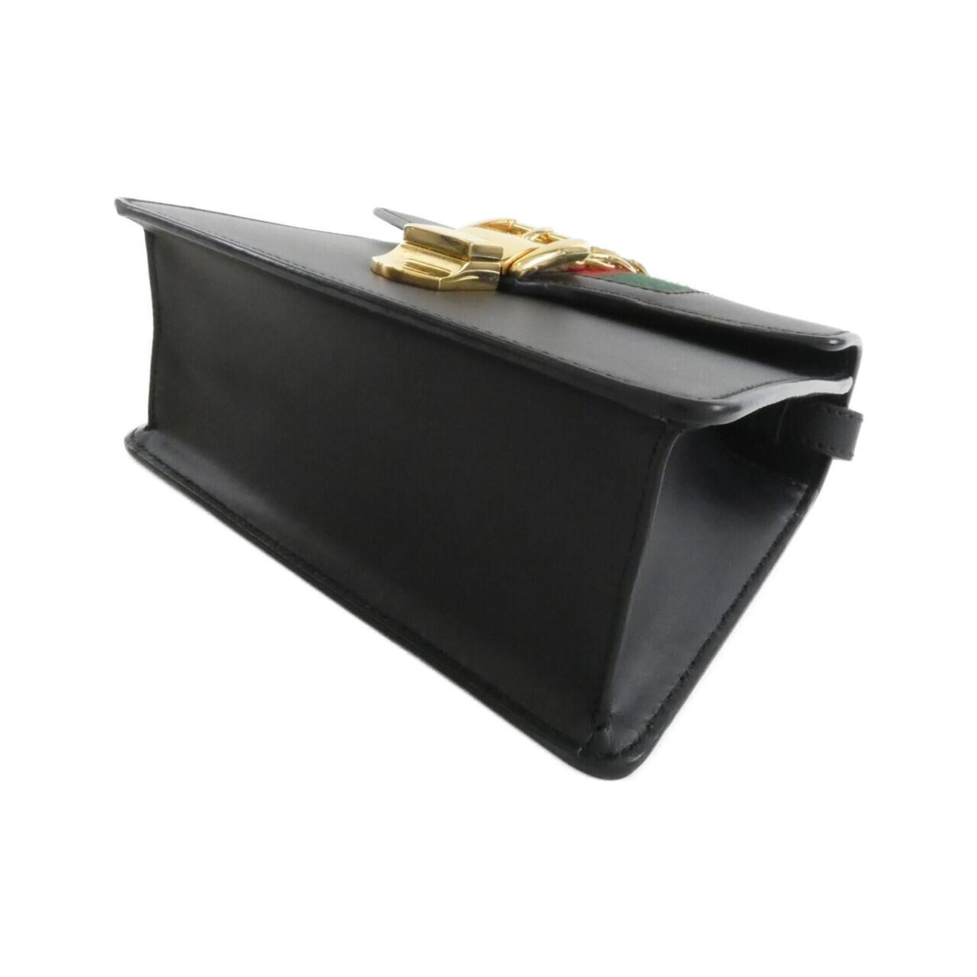 Gucci Black Leather Handbag (Pre-Owned)
