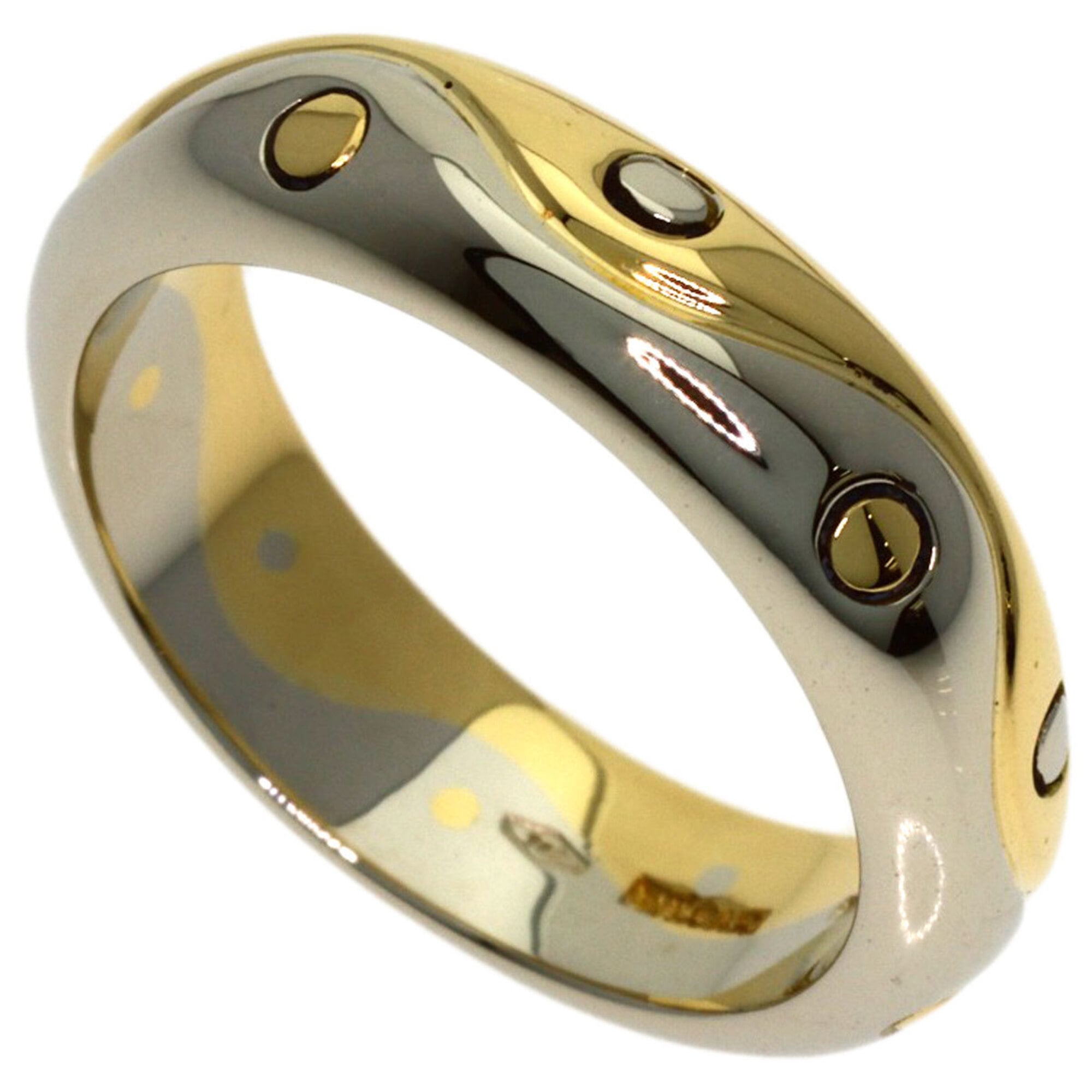 Bvlgari White Yellow Band Ring (Pre-Owned)
