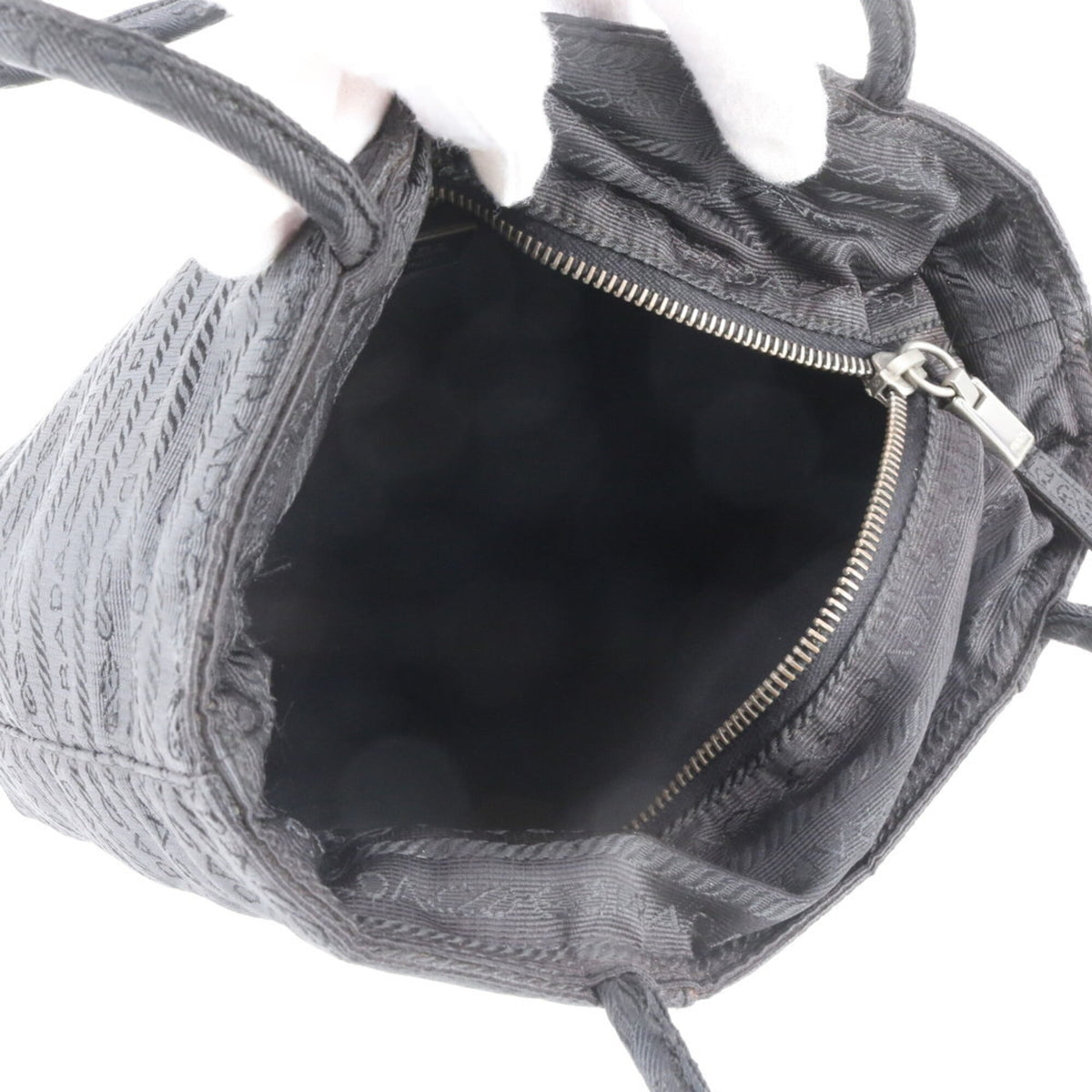 Prada Black Nylon Handbag Shoulder Bag Tote Bag (Pre-Owned)