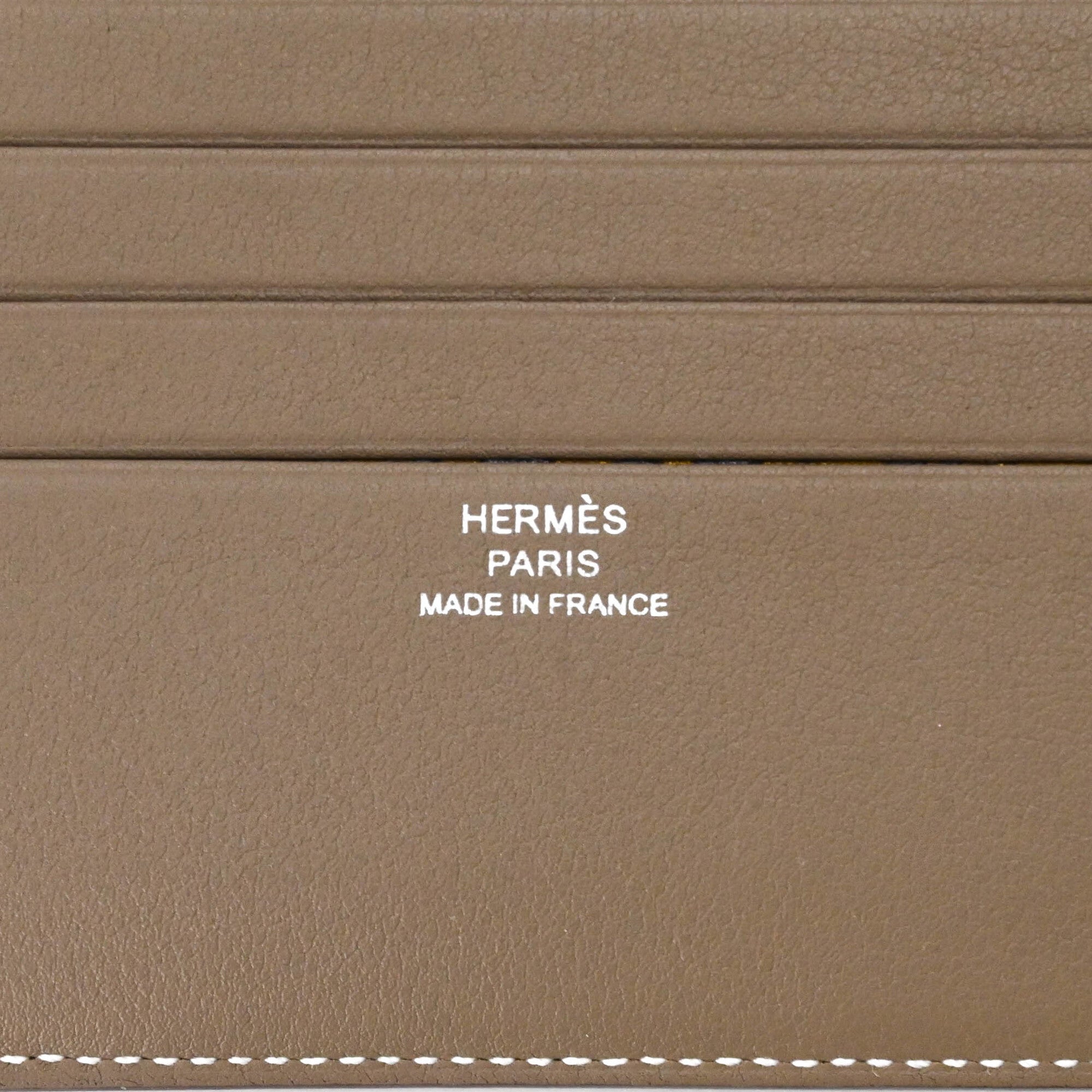 Hermes Etoupe Gray Grayish Epsom Leather Wallet (Bi-Fold) (Pre-Owned)