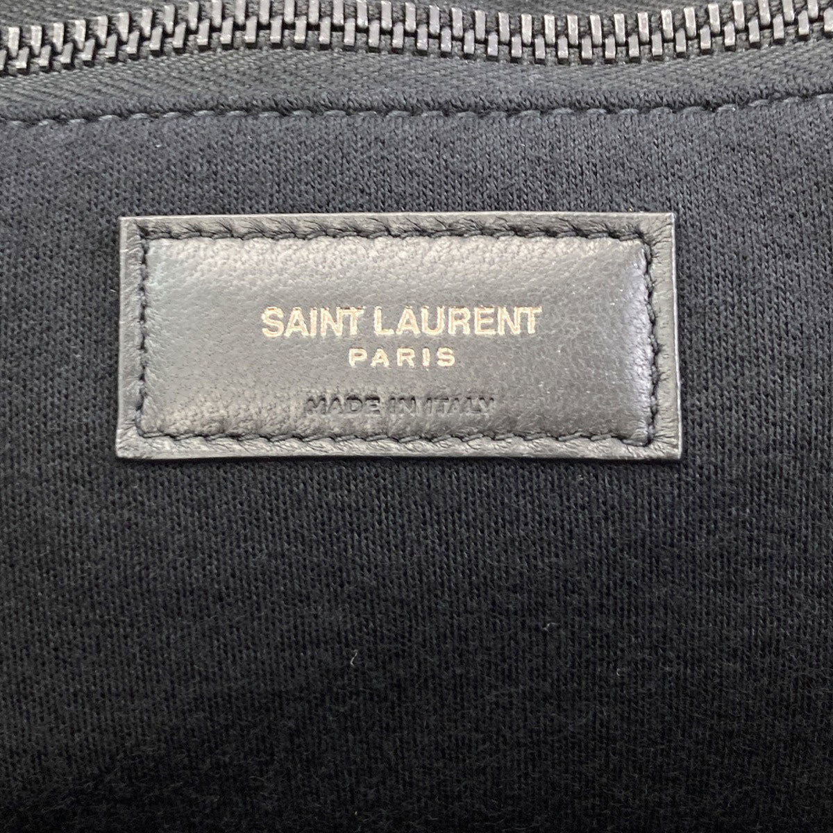 Saint Laurent Black Cotton Tote Bag (Pre-Owned)