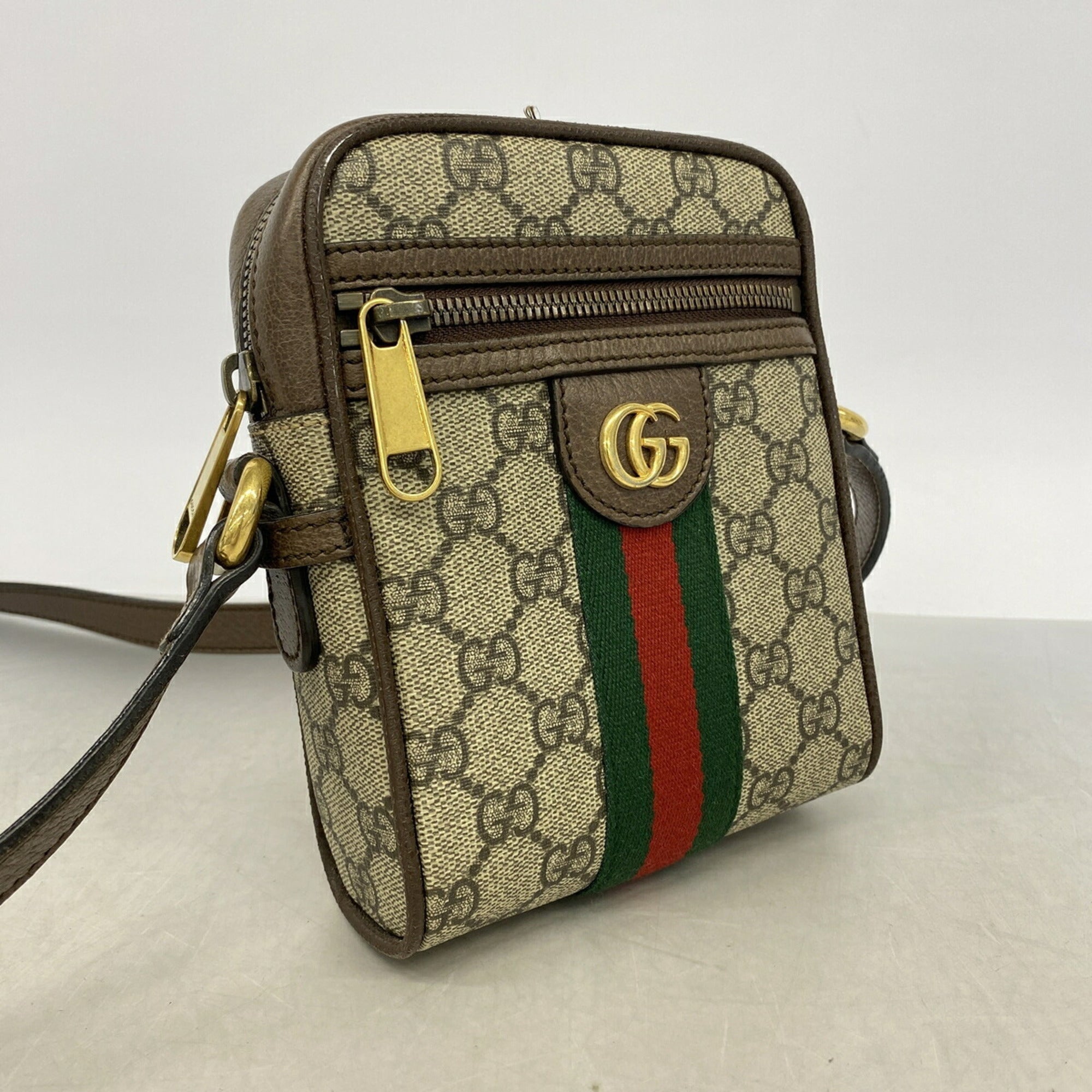 Gucci Brown Pvc Shoulder Bag (Pre-Owned)