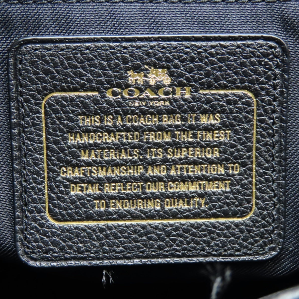 Coach Black Leather Tote Bag (Pre-Owned)