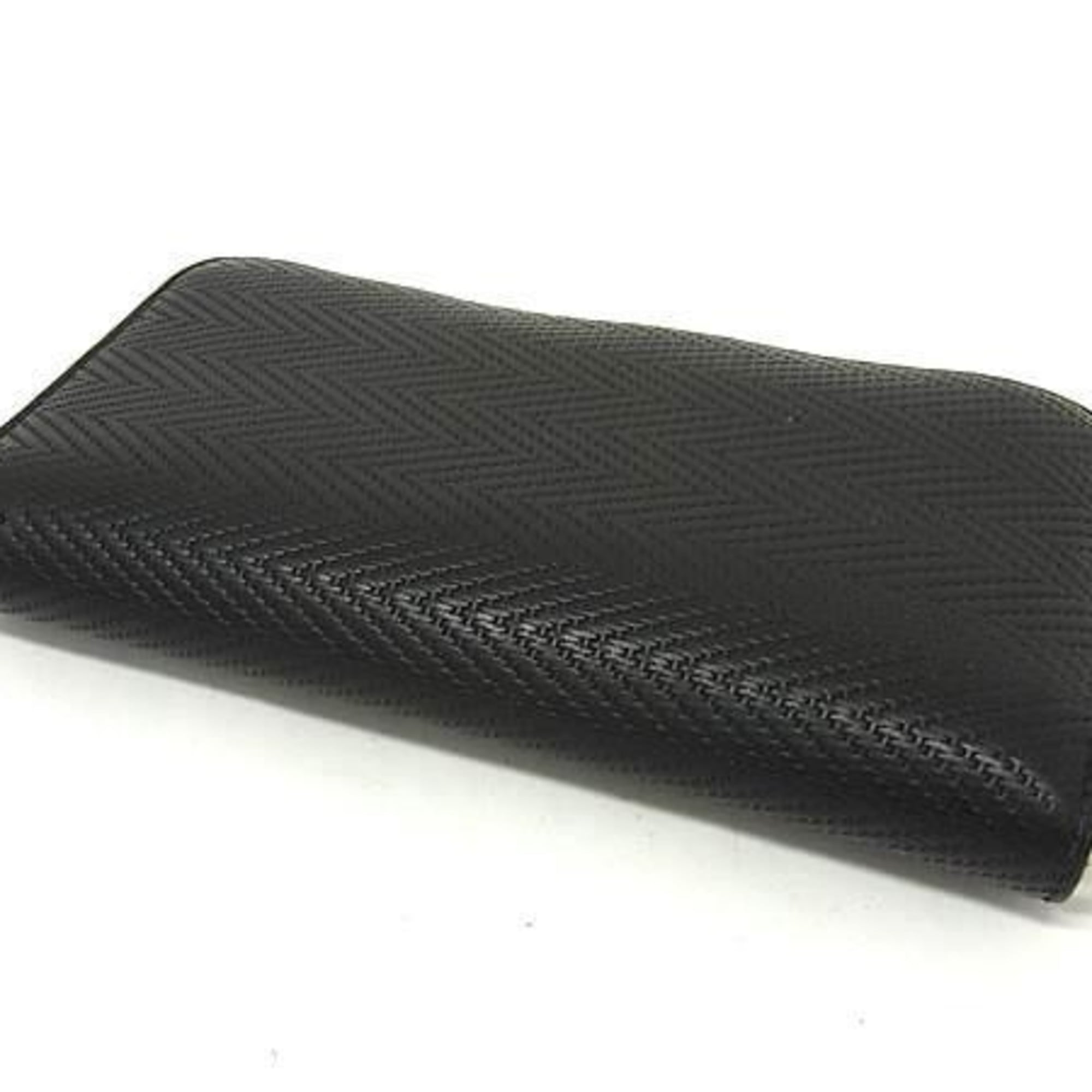 Bally Black Leather Long Wallet (Bi-Fold) (Pre-Owned)