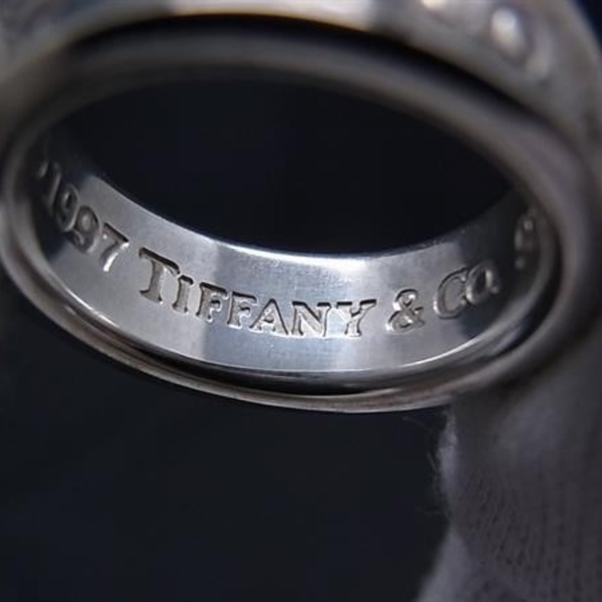 Tiffany 1837 Silver Silver 925 Band Ring (Pre-Owned)
