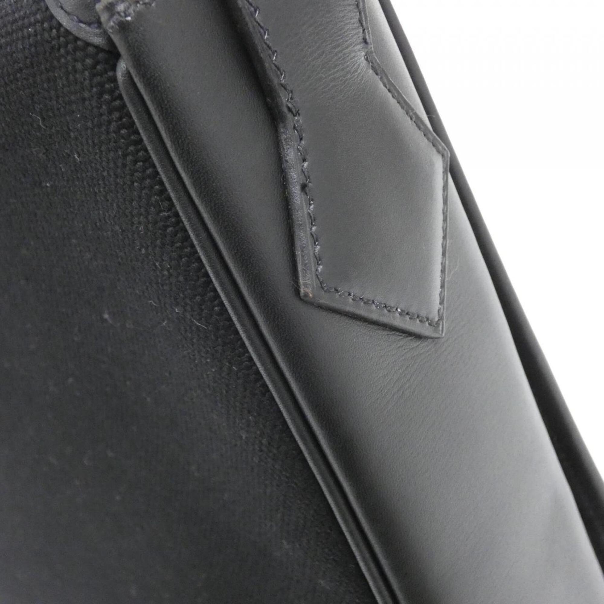 Hermes Black Canvas Handbag (Pre-Owned)