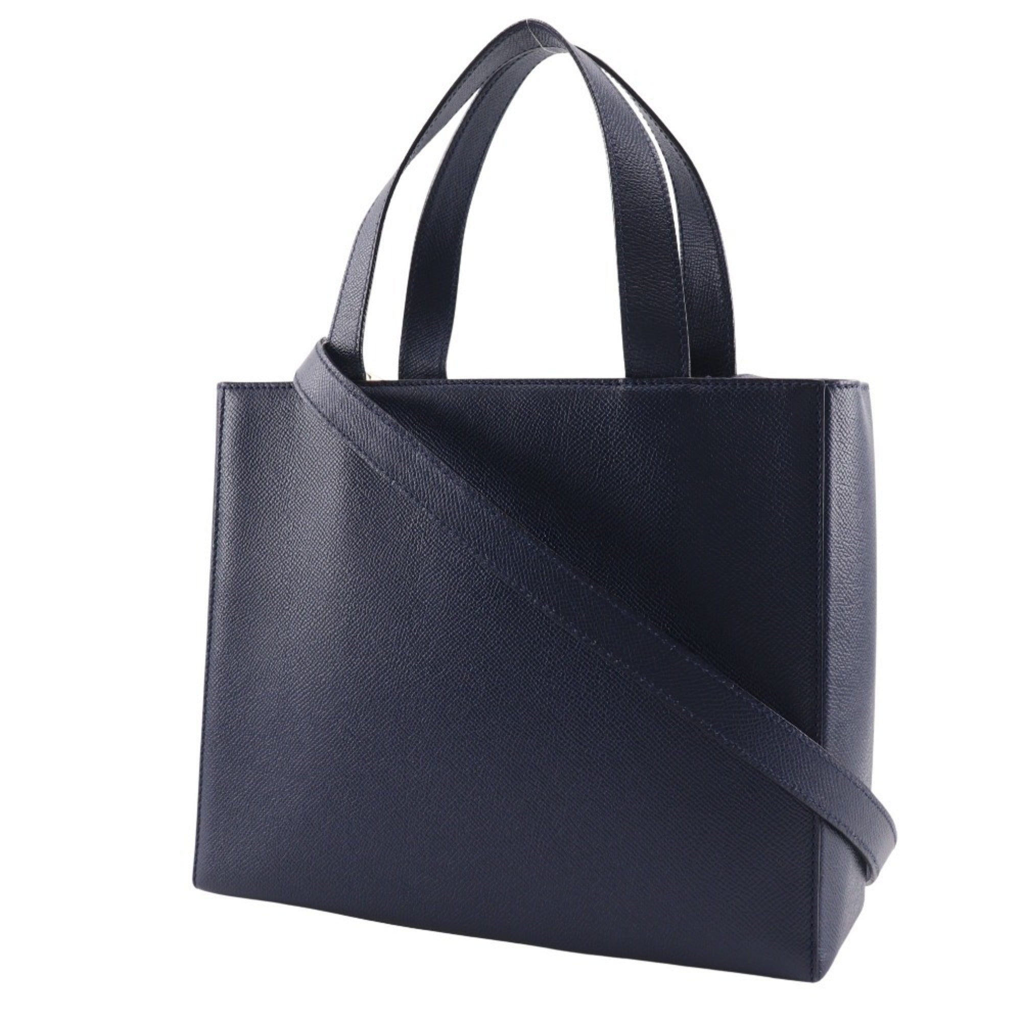 Celine Navy Leather Handbag (Pre-Owned)