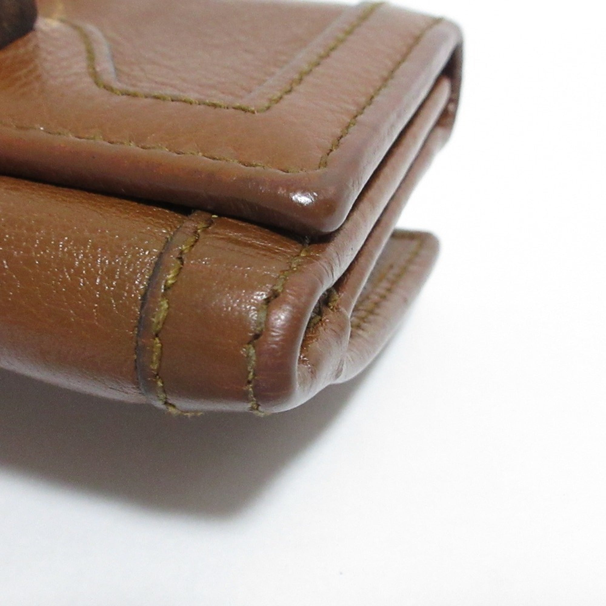 Gucci Bamboo Brown Wallet (Tri-Fold) (Pre-Owned)