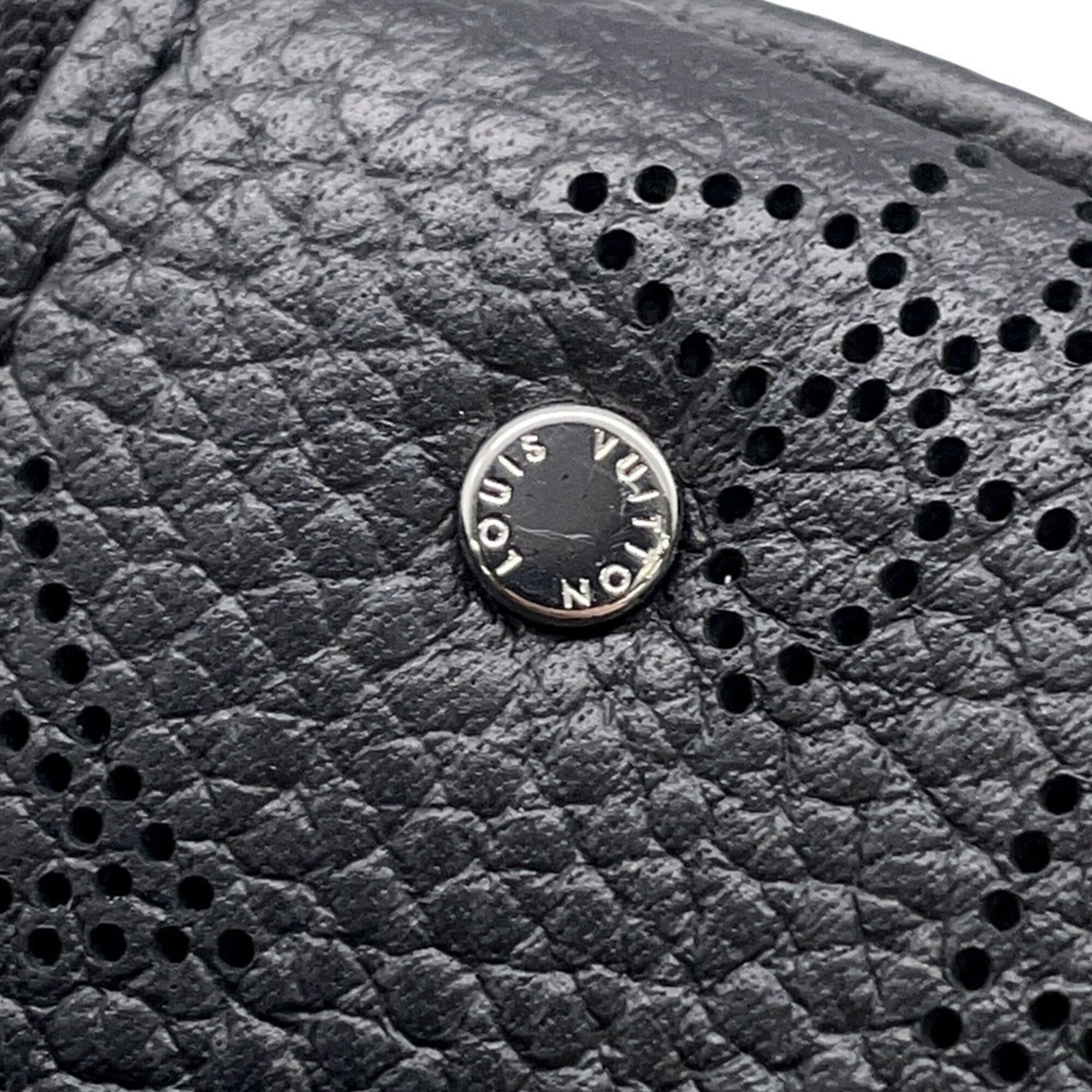 Louis Vuitton Mahina Black Noir Mahina Leather Coin Purse/Coin Case (Pre-Owned)