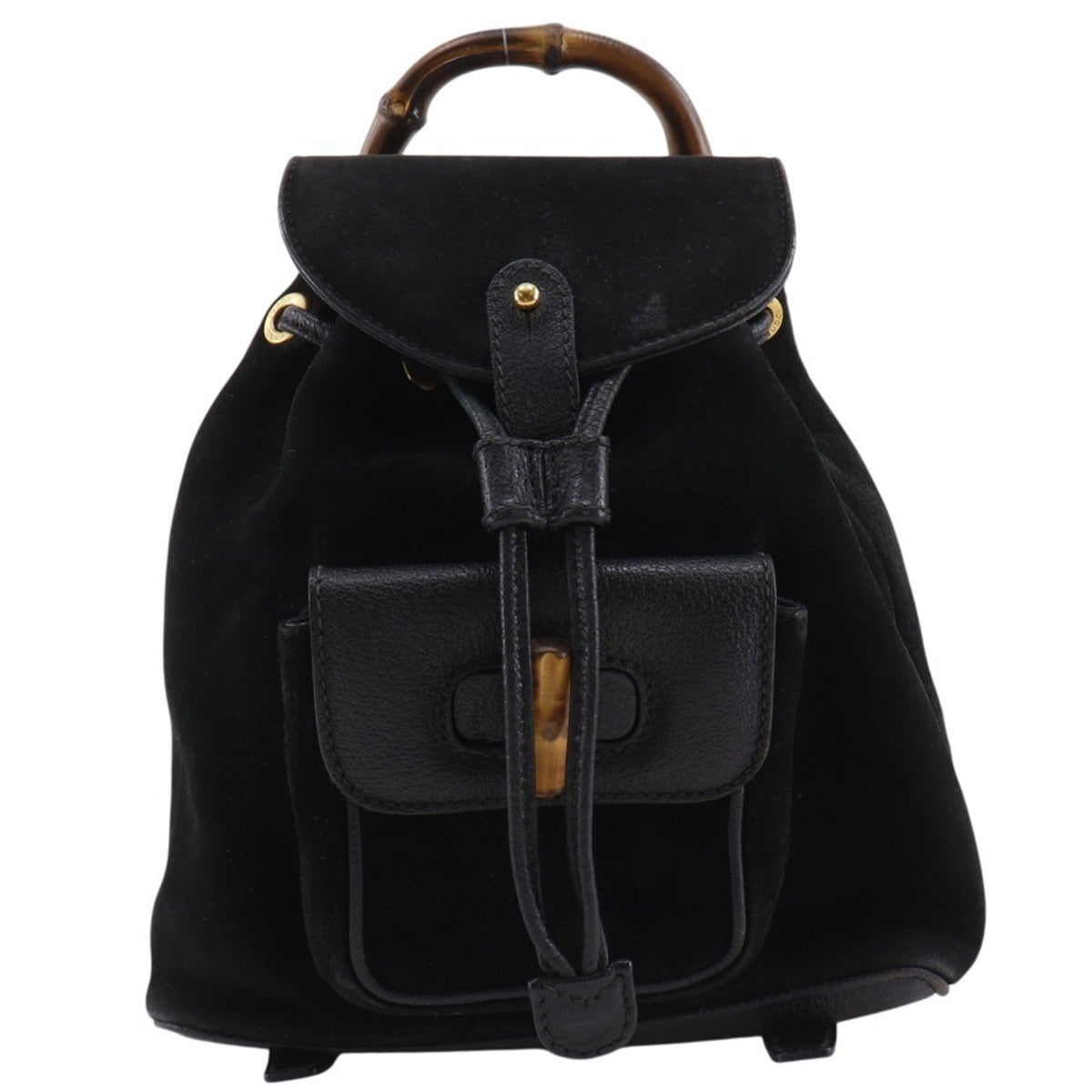 Gucci Black Suede Backpack (Pre-Owned)
