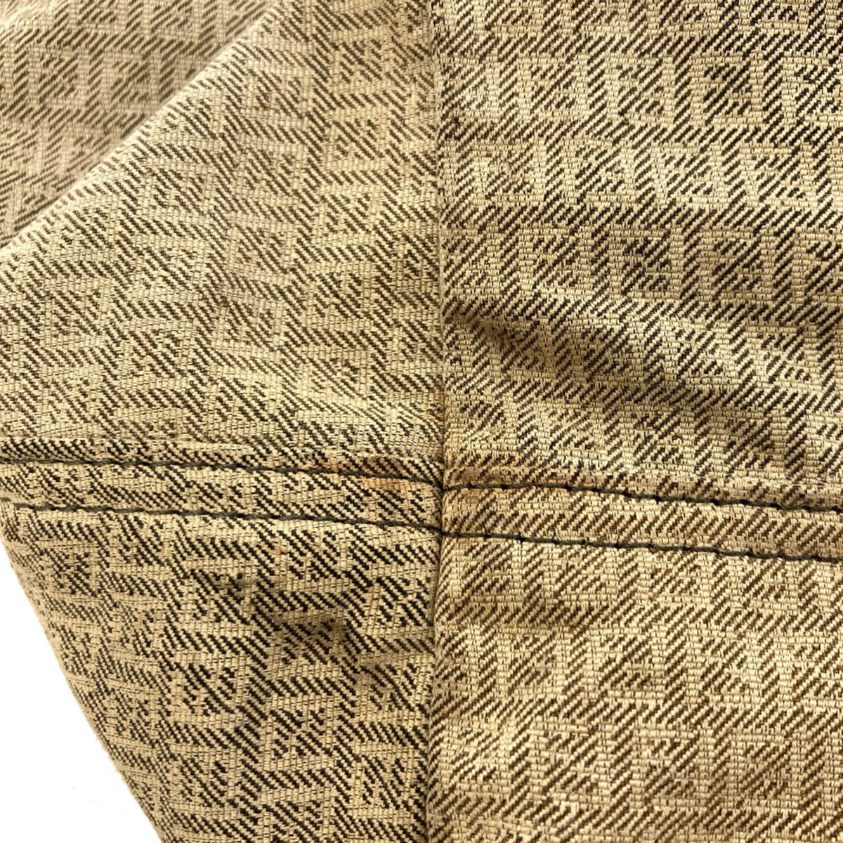 Fendi Zucchino Beige Canvas Tote Bag (Pre-Owned)