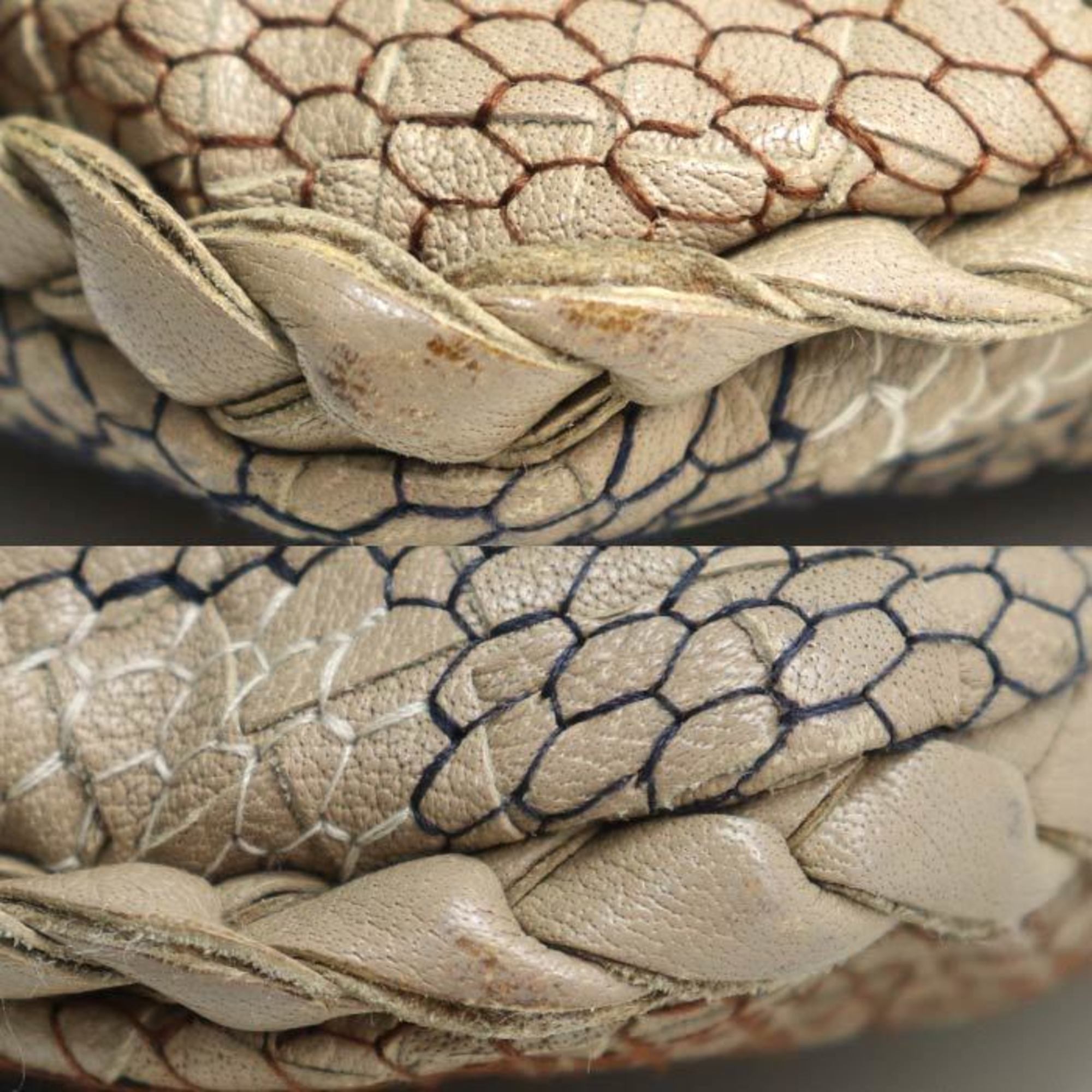 Bottega Veneta Beige Leather Shoulder Bag (Pre-Owned)