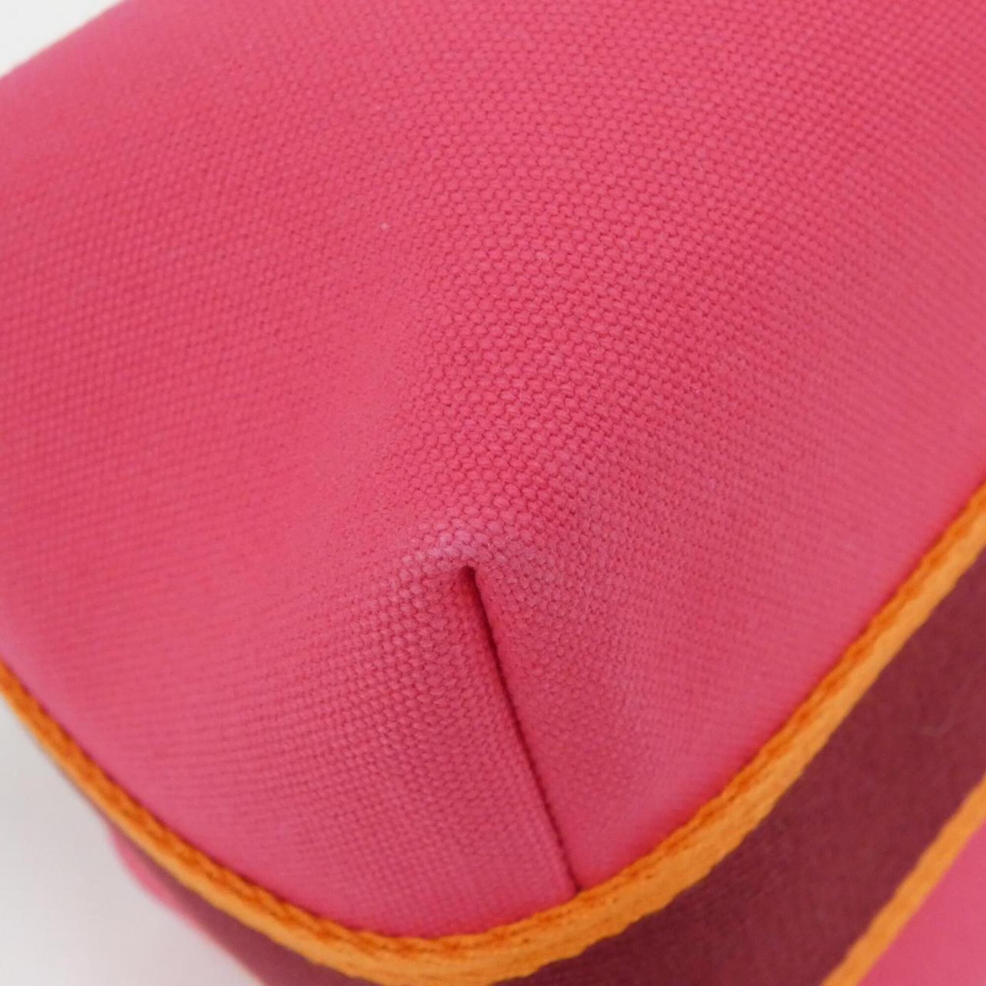 Hermes Pink Canvas Handbag Pouch (Pre-Owned)