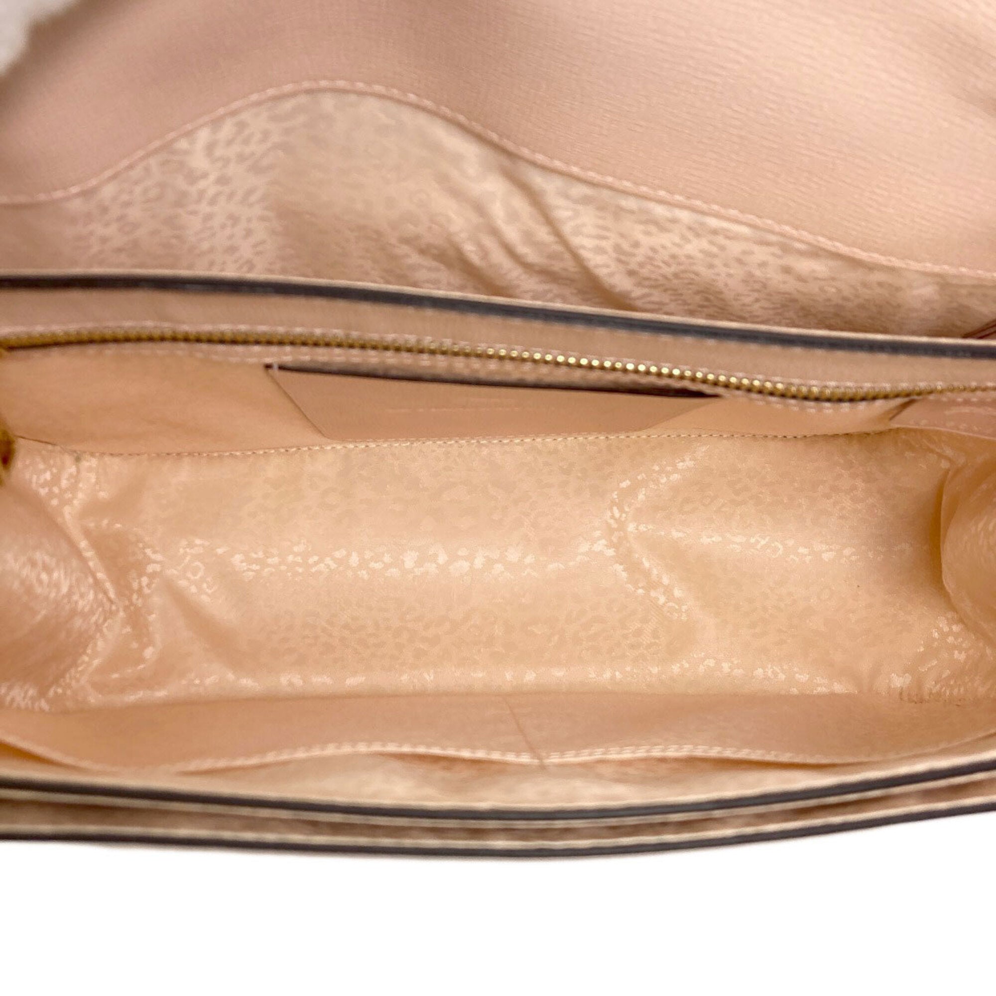 Longchamp Le Pliage Pink Leather Shoulder Bag (Pre-Owned)