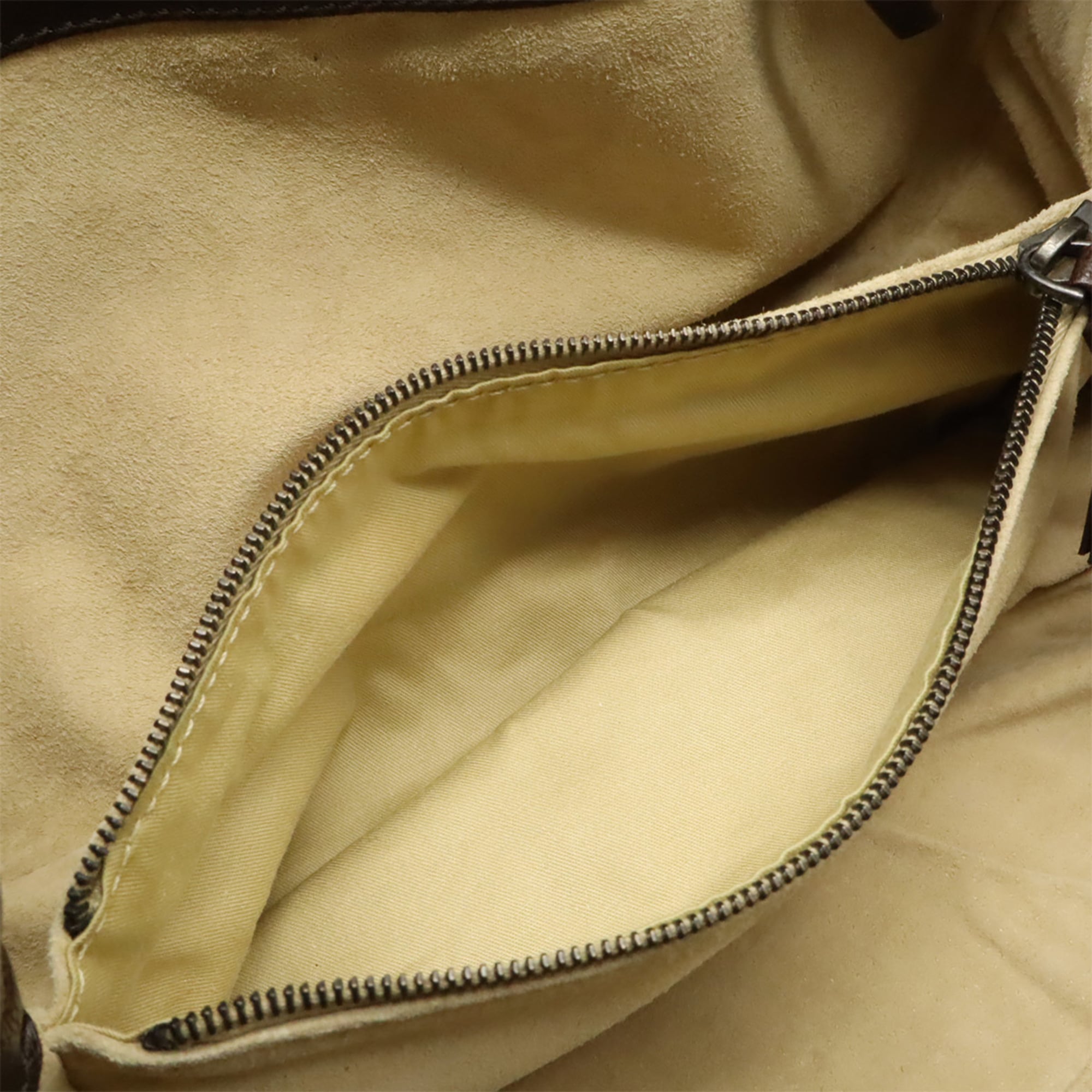 Bottega Veneta Intrecciato Dark Brown Silver Leather Handbag (Pre-Owned)