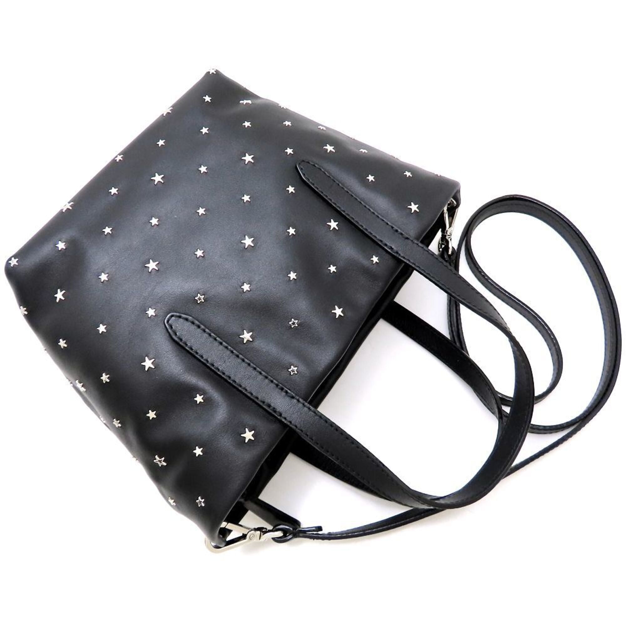 Jimmy Choo Black Leather Handbag (Pre-Owned)