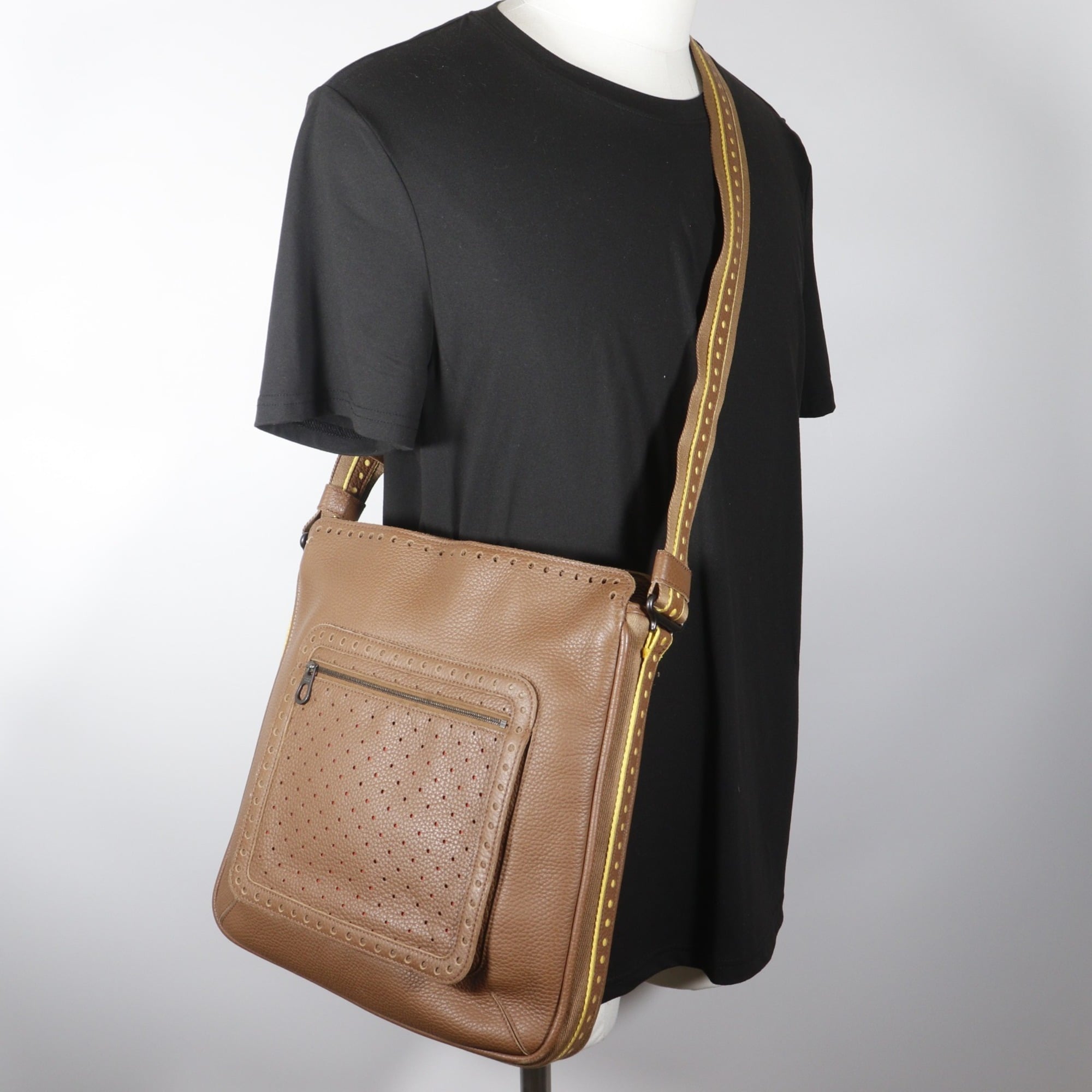 Bottega Veneta Brown Leather Shoulder Bag (Pre-Owned)