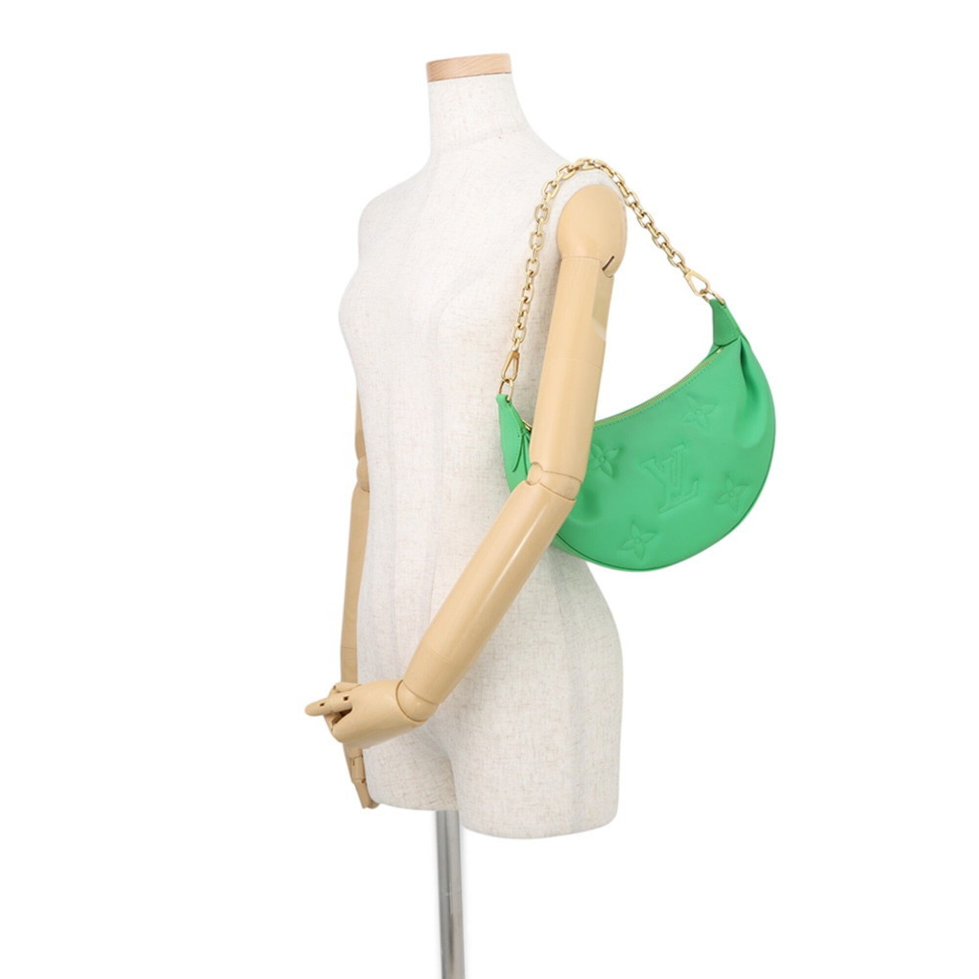 Louis Vuitton Green Monogram Monogram Handbag Shoulder Bag (Pre-Owned)