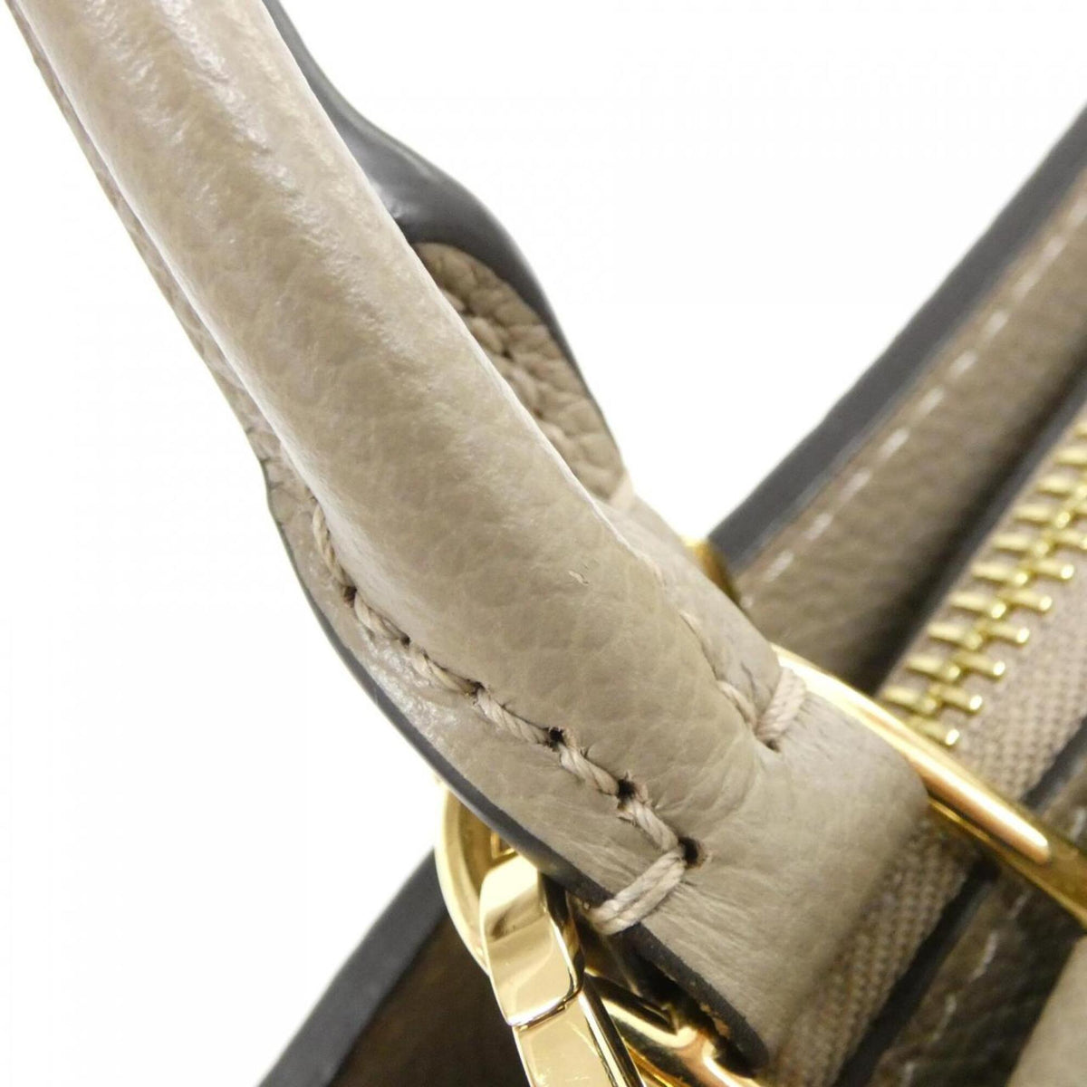 Louis Vuitton Tourterelle Leather Handbag (Pre-Owned)