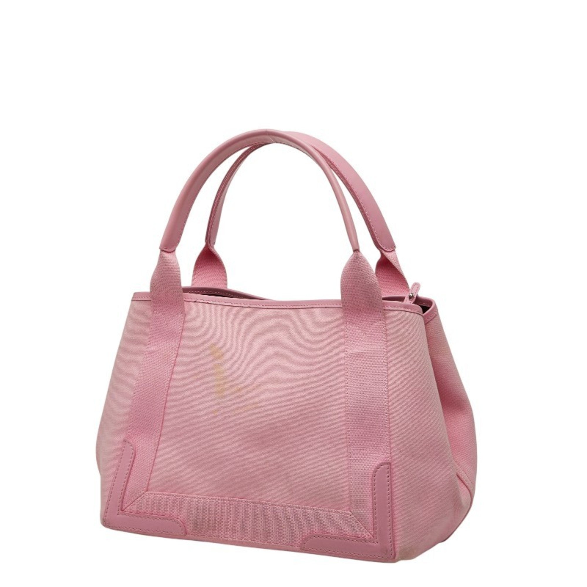 Balenciaga Pink Canvas Leather Handbag (Pre-Owned)