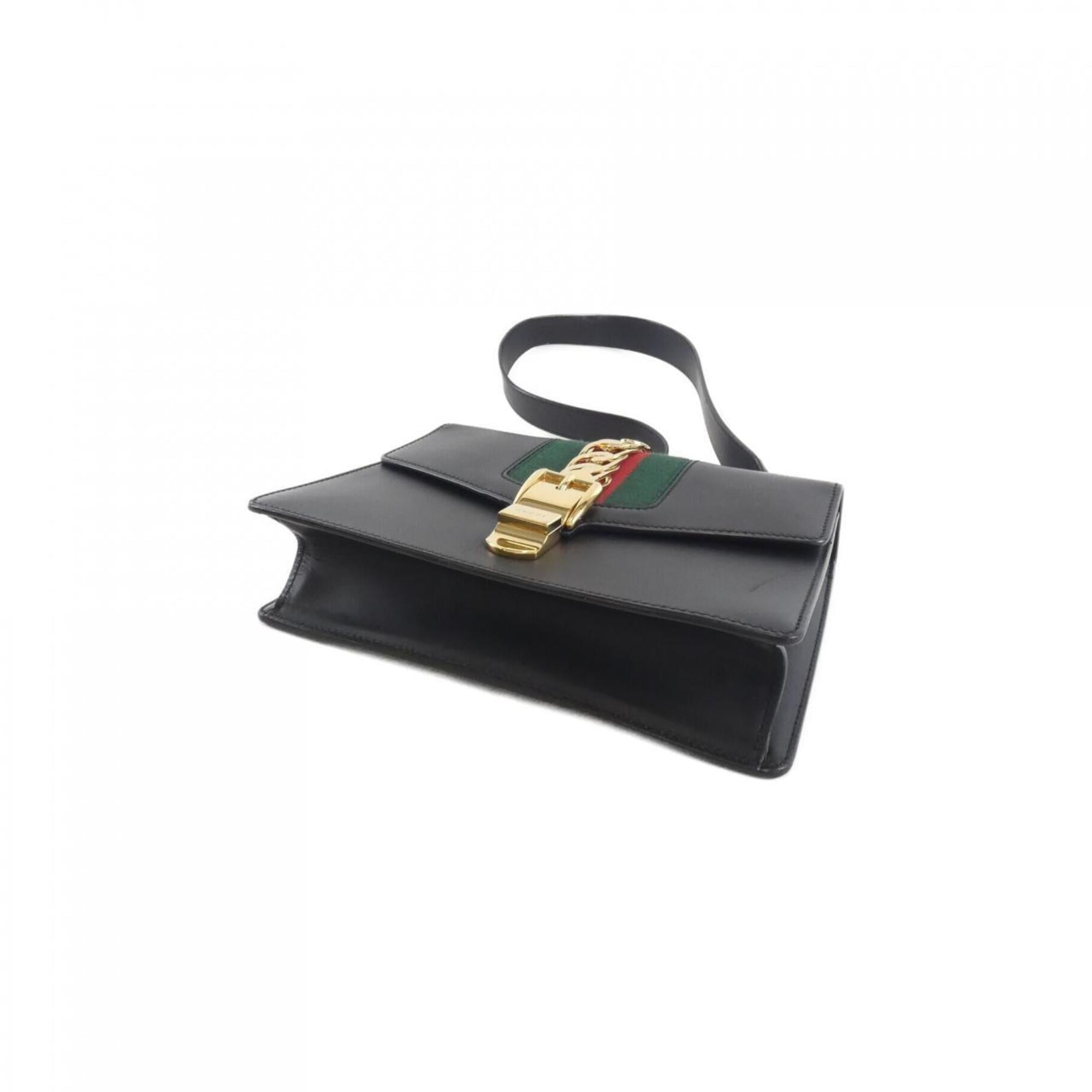 Gucci Black Leather Shoulder Bag (Pre-Owned)